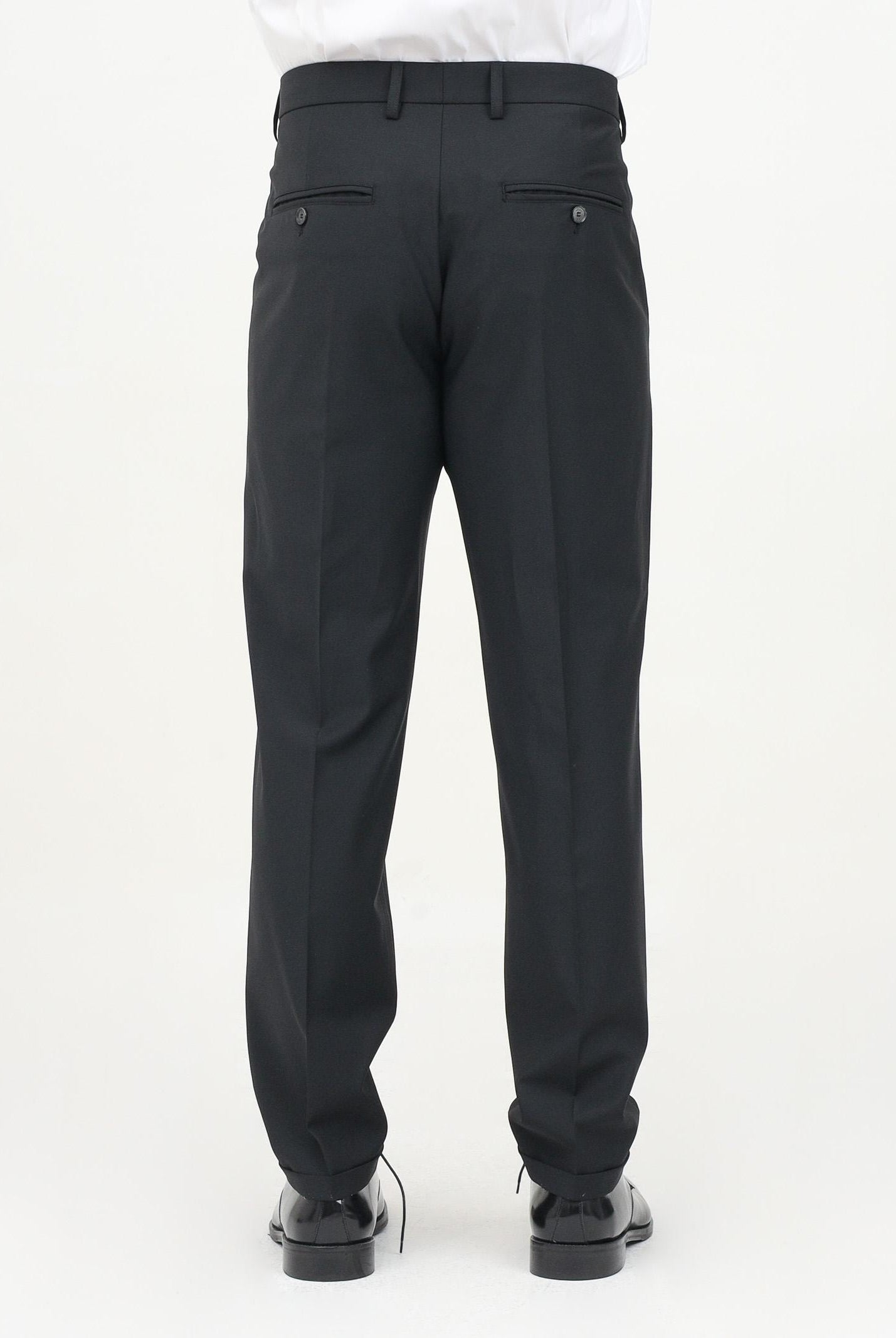 PATRIZIA PEPE Pantalone elegante nero da uomo 5PA429A1WK K102 PATRIZIA PEPE