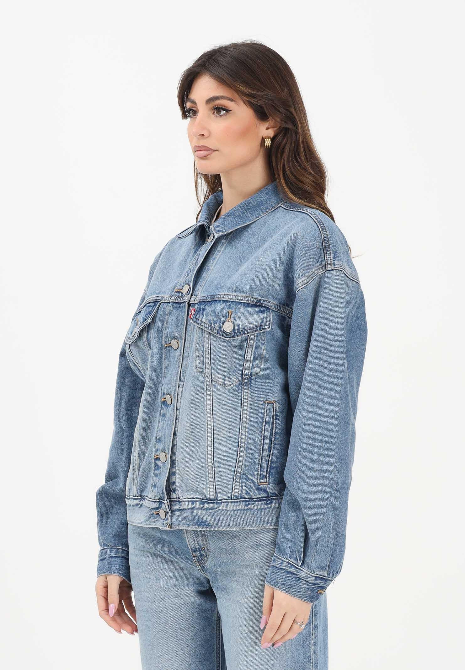 LEVI'S Giubbotto Trucker in denim medio da donna A1743-0004 . LEVI'S®
