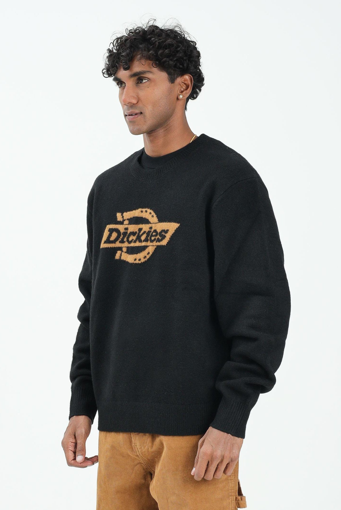 DICKIES Maglione girocollo Ruston nero da uomo DK0A87OQBLK1 . DIckies
