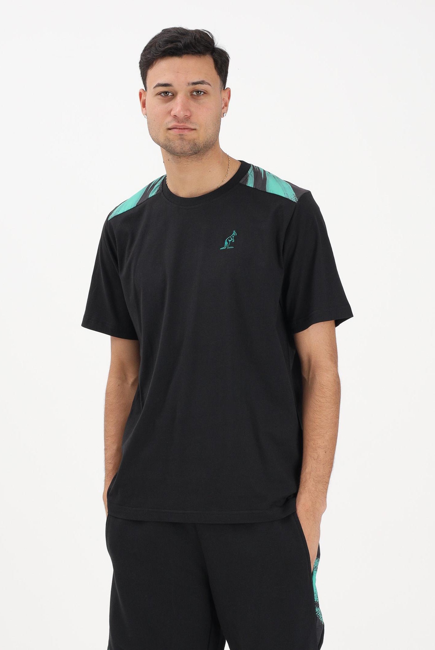 AUSTRALIAN T-shirt a manica corta Brush nera da uomo ARUTS0011BRUS01 003 AUSTRALIAN