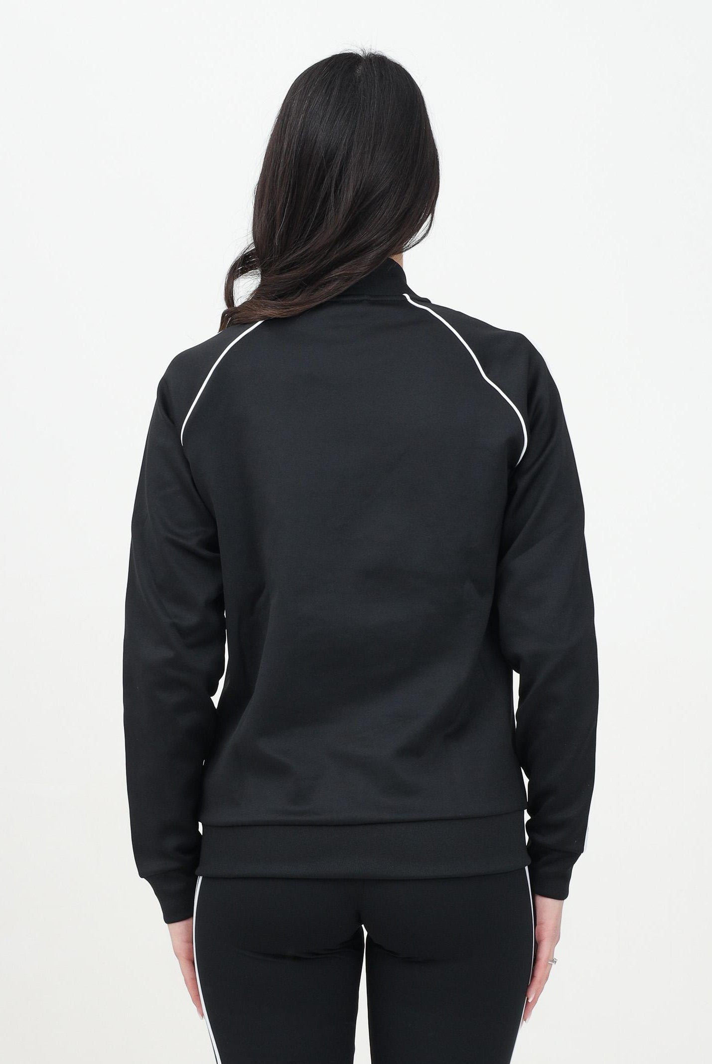 ADIDAS ORIGINALS Felpa con zip Adicolor Classics SST nera da donna IK4034 . ADIDAS ORIGINALS