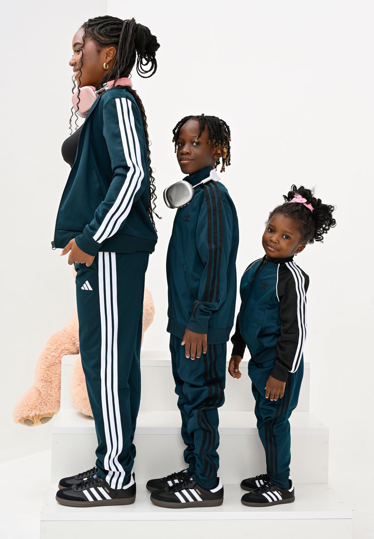 ADIDAS ORIGINALS Tuta Adicolor Firebird verde per bambino e bambina JY1149 ADIDAS ORIGINALS