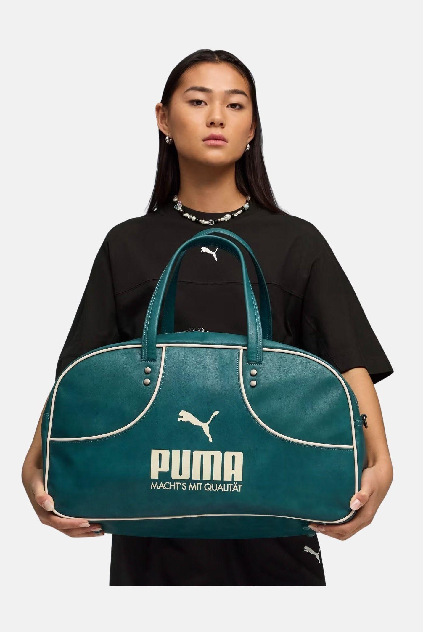 PUMA Borsone PUMA 1976 Archive verde per uomo e donna 092318 02 PUMA