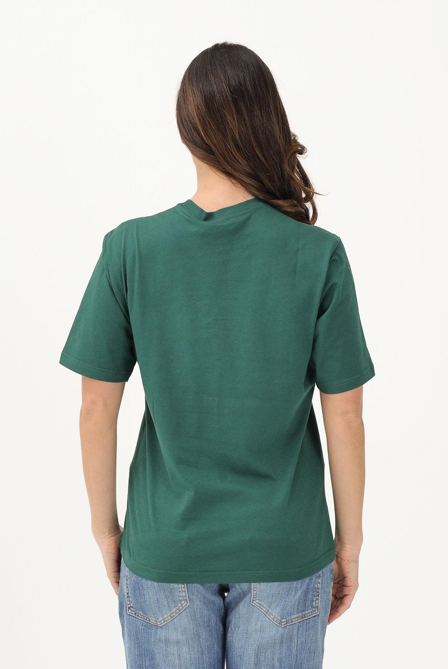 DSQUARED2 T-shirt a manica corta verde per donna, ragazzi e bambini con logo applicato e patch DQ3165D0ACD DQ522 DSQUARED2