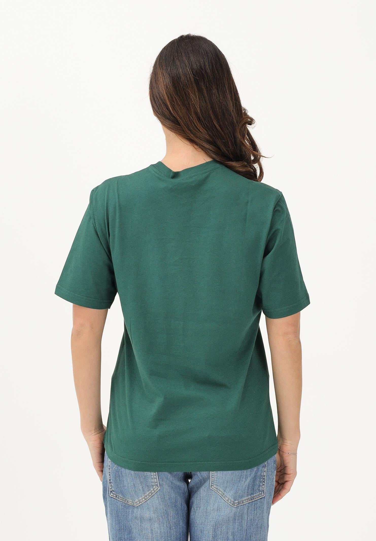 DSQUARED2 T-shirt a manica corta verde per donna, ragazzi e bambini con logo applicato e patch DQ3165D0ACD DQ522 DSQUARED2