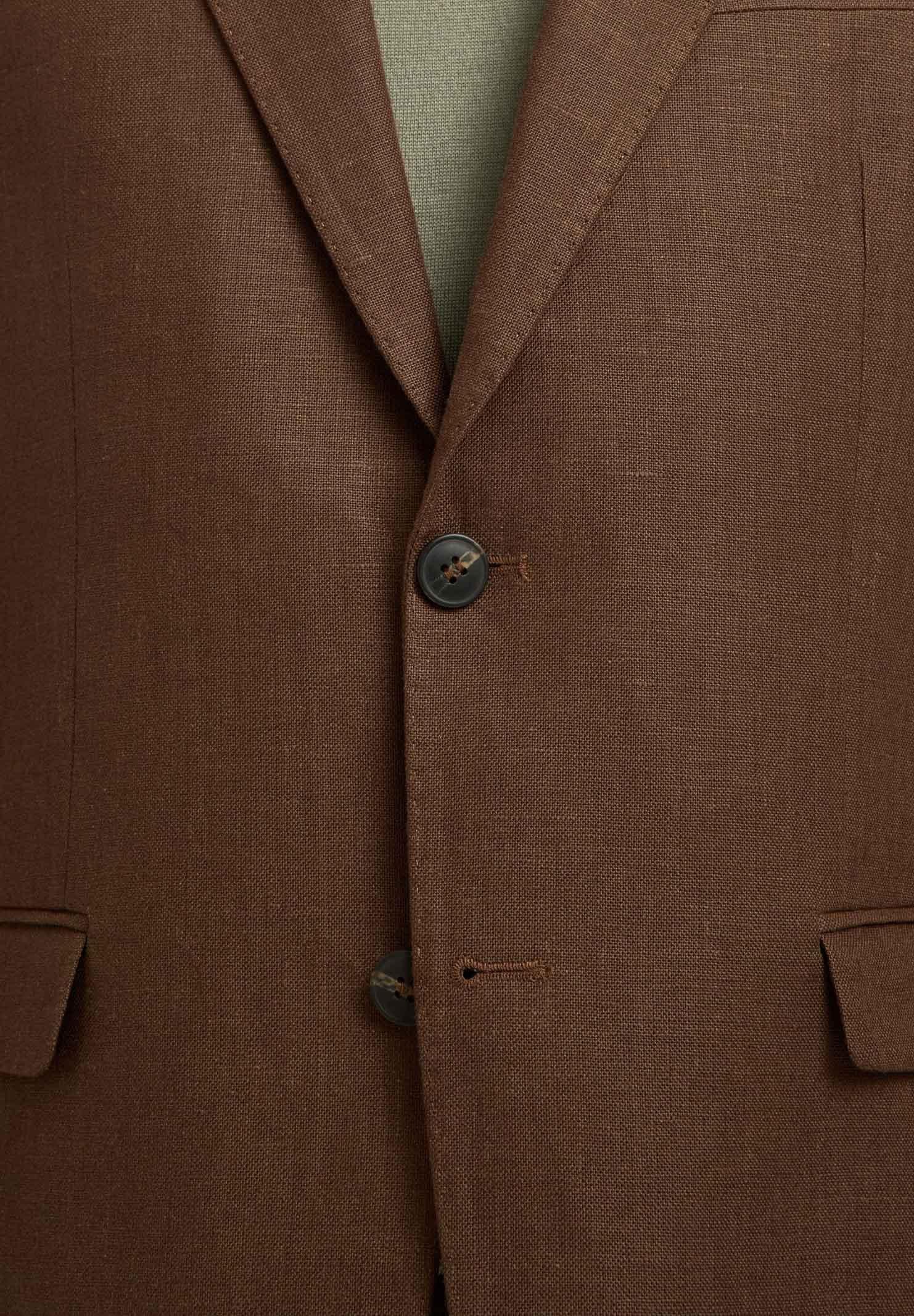 SELECTED HOMME Giacca monopetto marrone da uomo 16100654 DE SELECTED HOMME