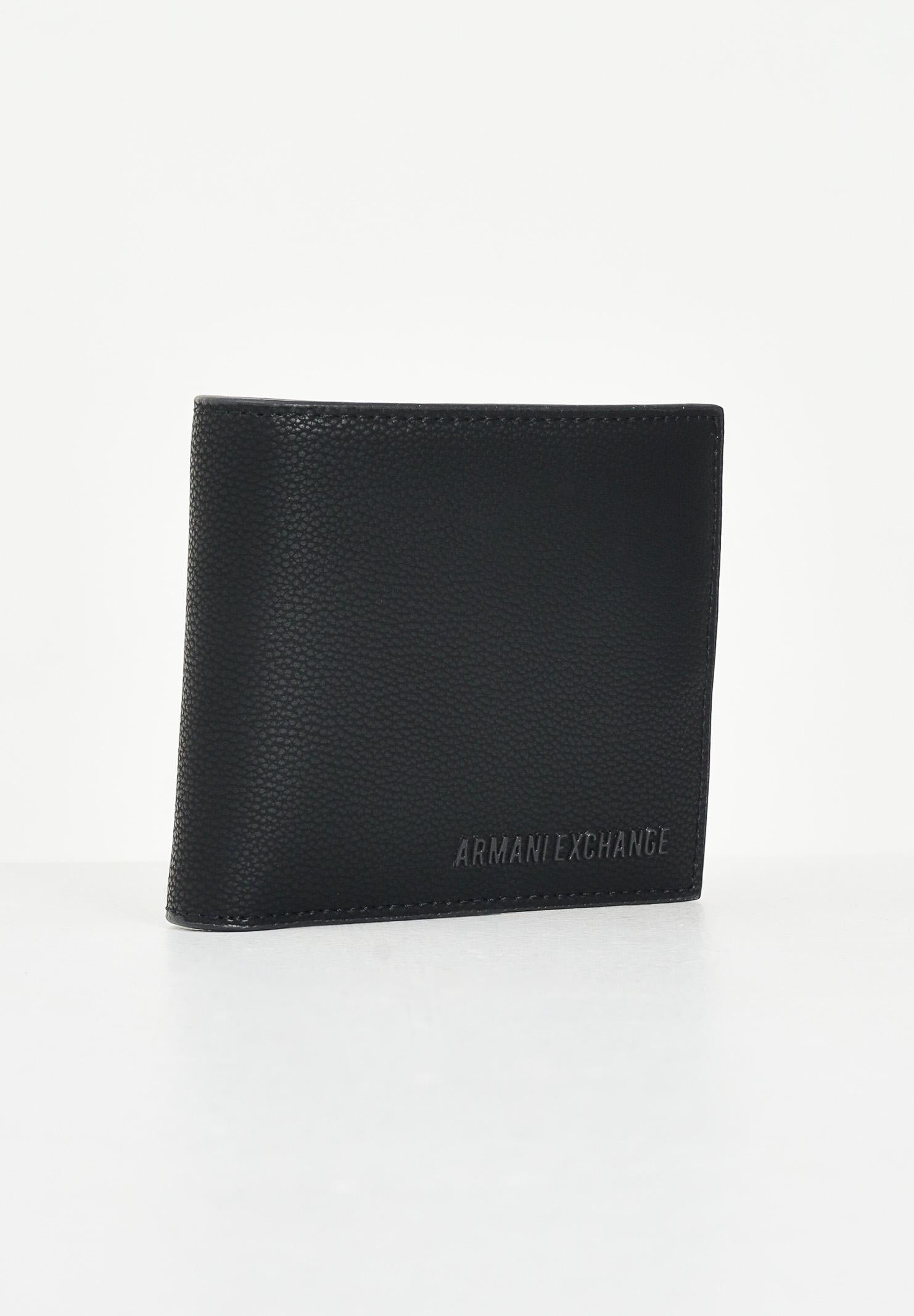 ARMANI EXCHANGE Portafogli nero da uomo con logo XM000167AF17090 UB101 ARMANI EXCHANGE