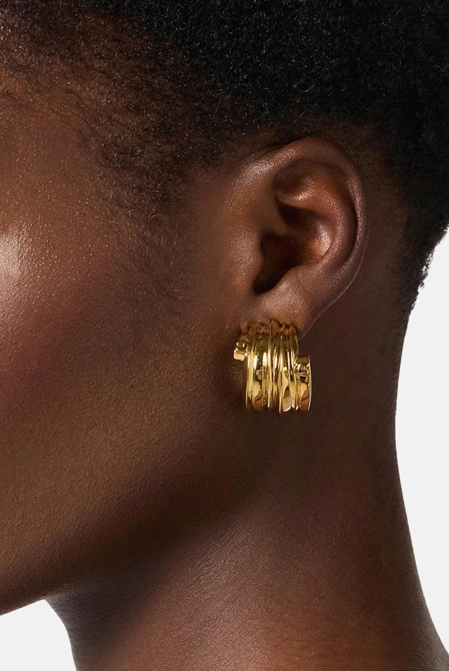 ELISABETTA FRANCHI Orecchini oro da donna con micro-dettagli logo OR02A61E2 U95 ELISABETTA FRANCHI