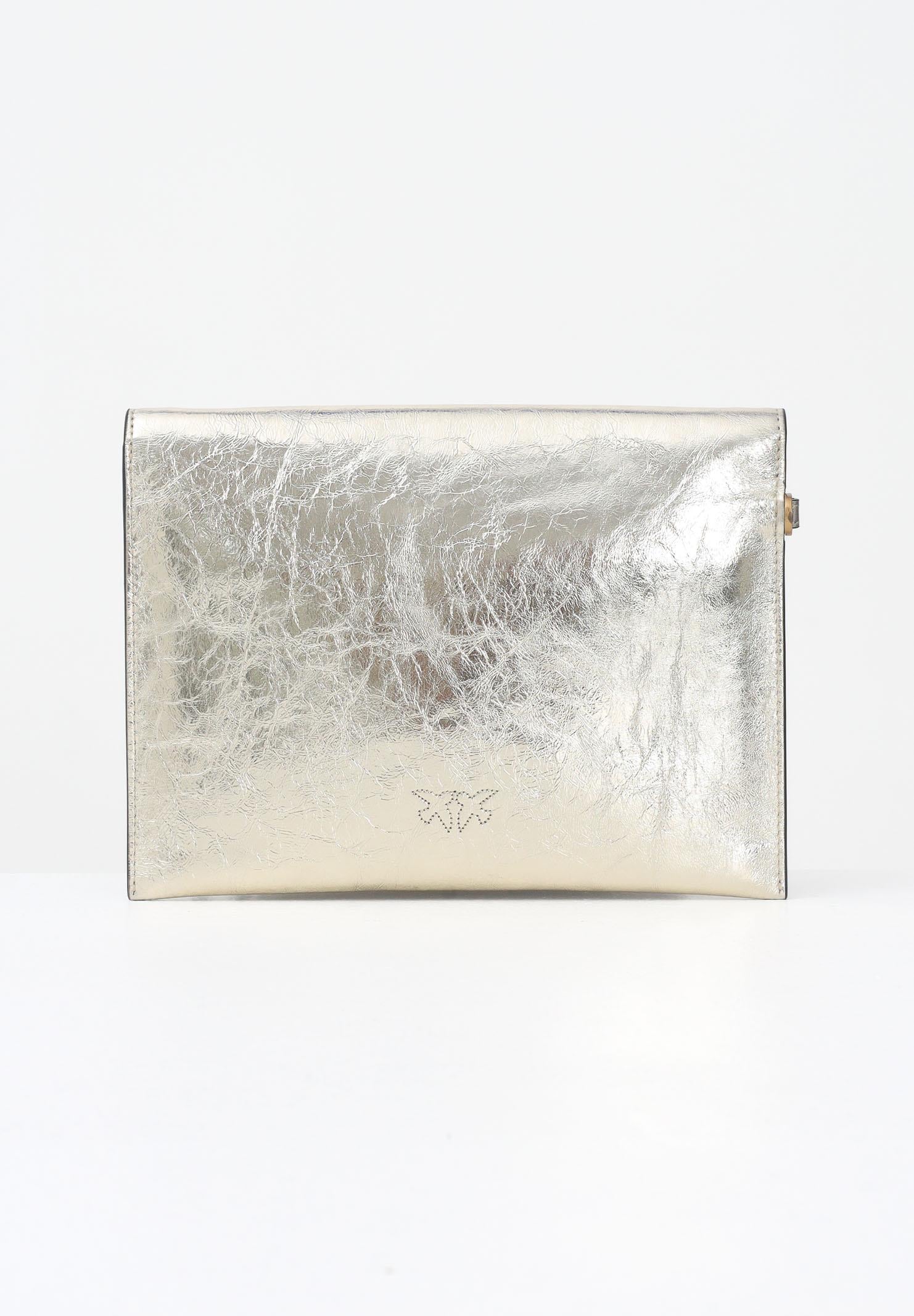 PINKO Pochette Flat Purse Handle oro da donna 104820A2OT ZZLQ PINKO