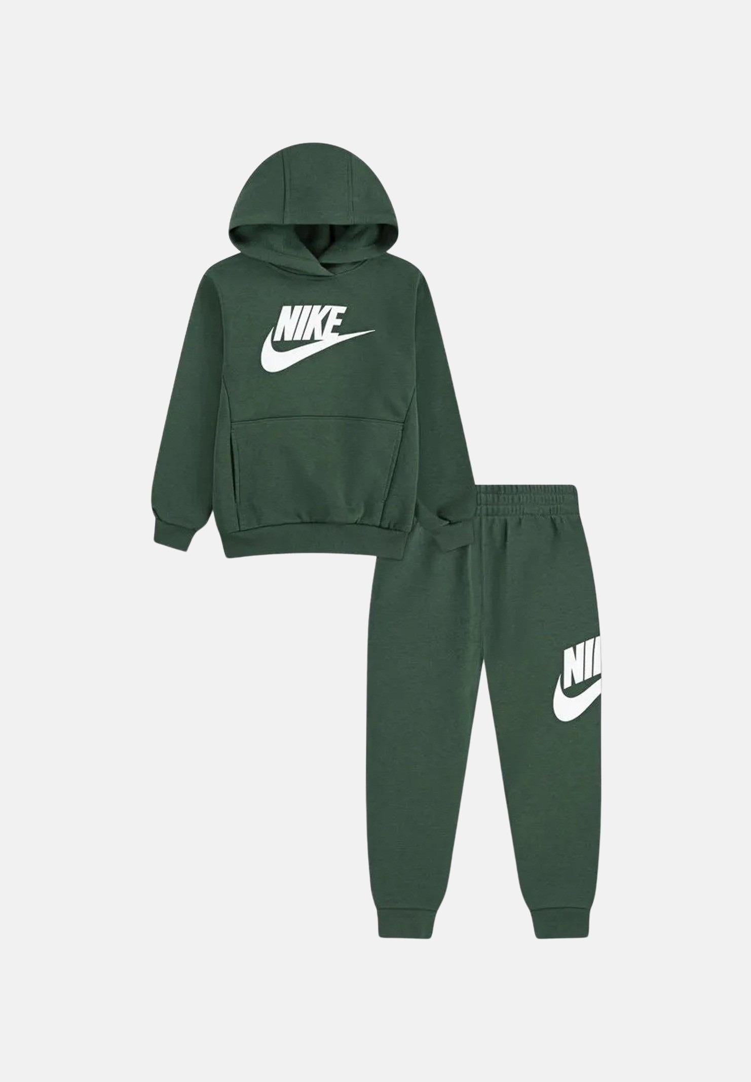 NIKE Tuta verde per bambino e bambina con stampa logo 86L135 F1J NIKE