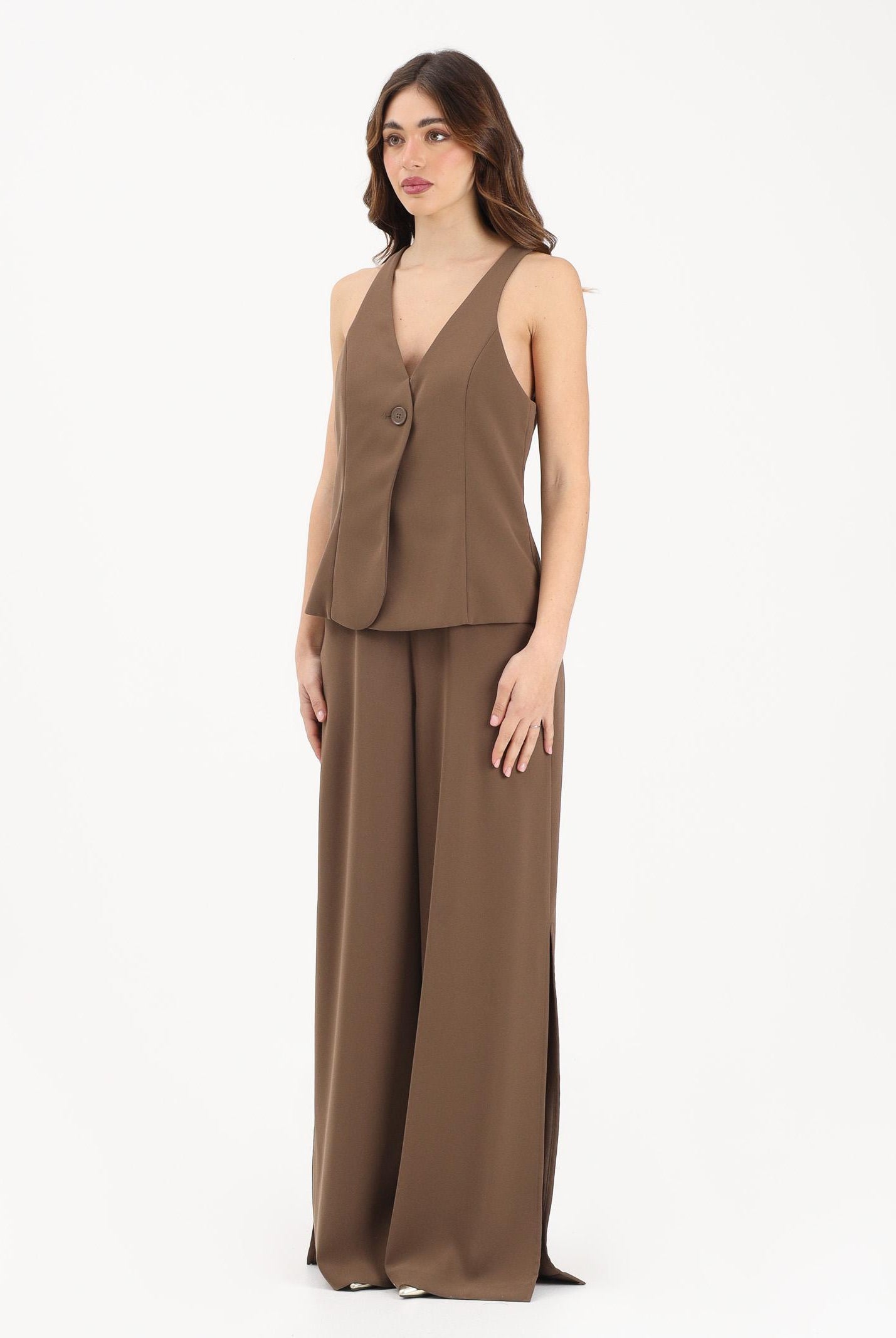 ARMANI EXCHANGE Tuta elegante marrone da donna XW001941AF21529 U6136 ARMANI EXCHANGE