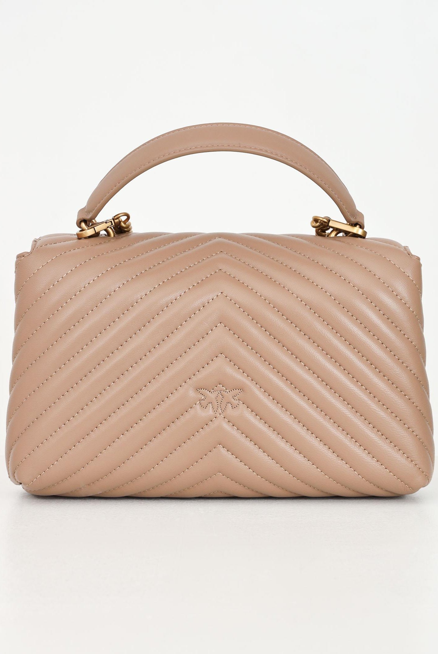 PINKO Borsa a mano Classic Love Bag Puff da donna in nappa trapuntata biscotto 100043A0GK D01Q PINKO