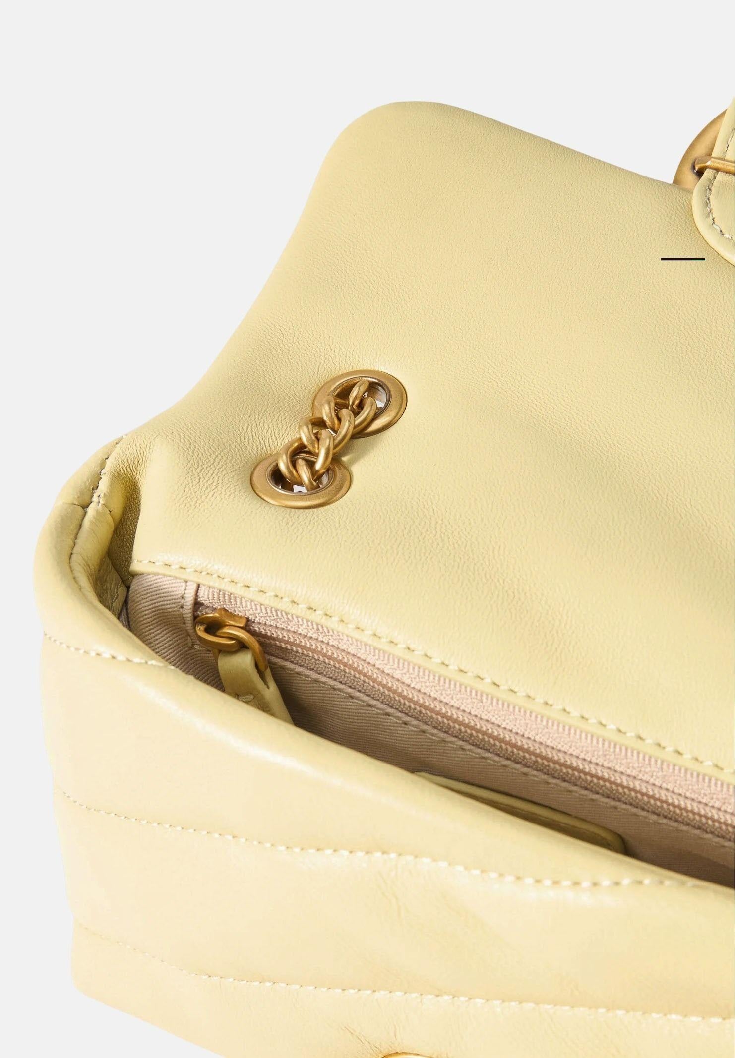 PINKO Borsa a tracolla Baby Love Bag Puff giallo vaniglia da donna 100040A0F2 C39Q PINKO