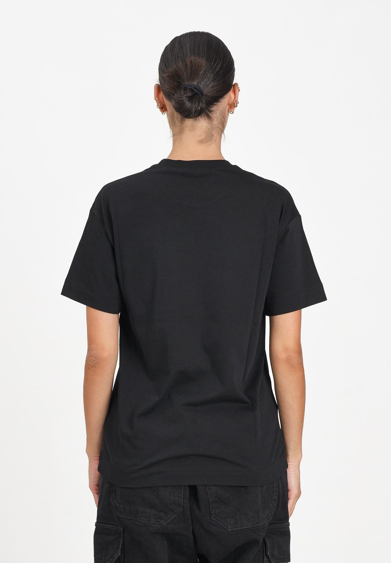 MARNI T-shirt a manica corta nera per donna, ragazzi e bambini con taschino e logo M01415M00RF 0M900 MARNI