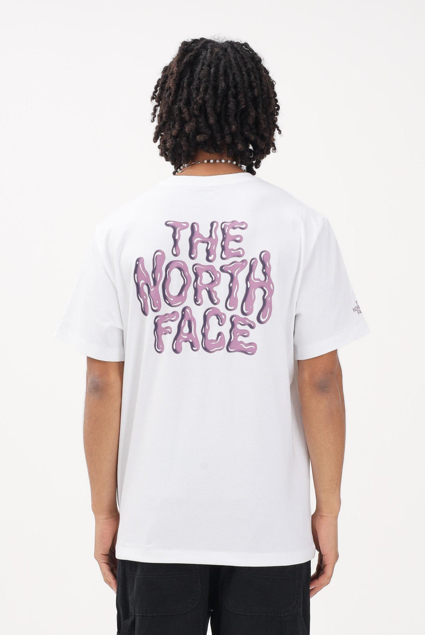 THE NORTH FACE T-shirt a manica corta Drip Logo Relaxed bianca da uomo NF0A8GABFN41 . THE NORTH FACE