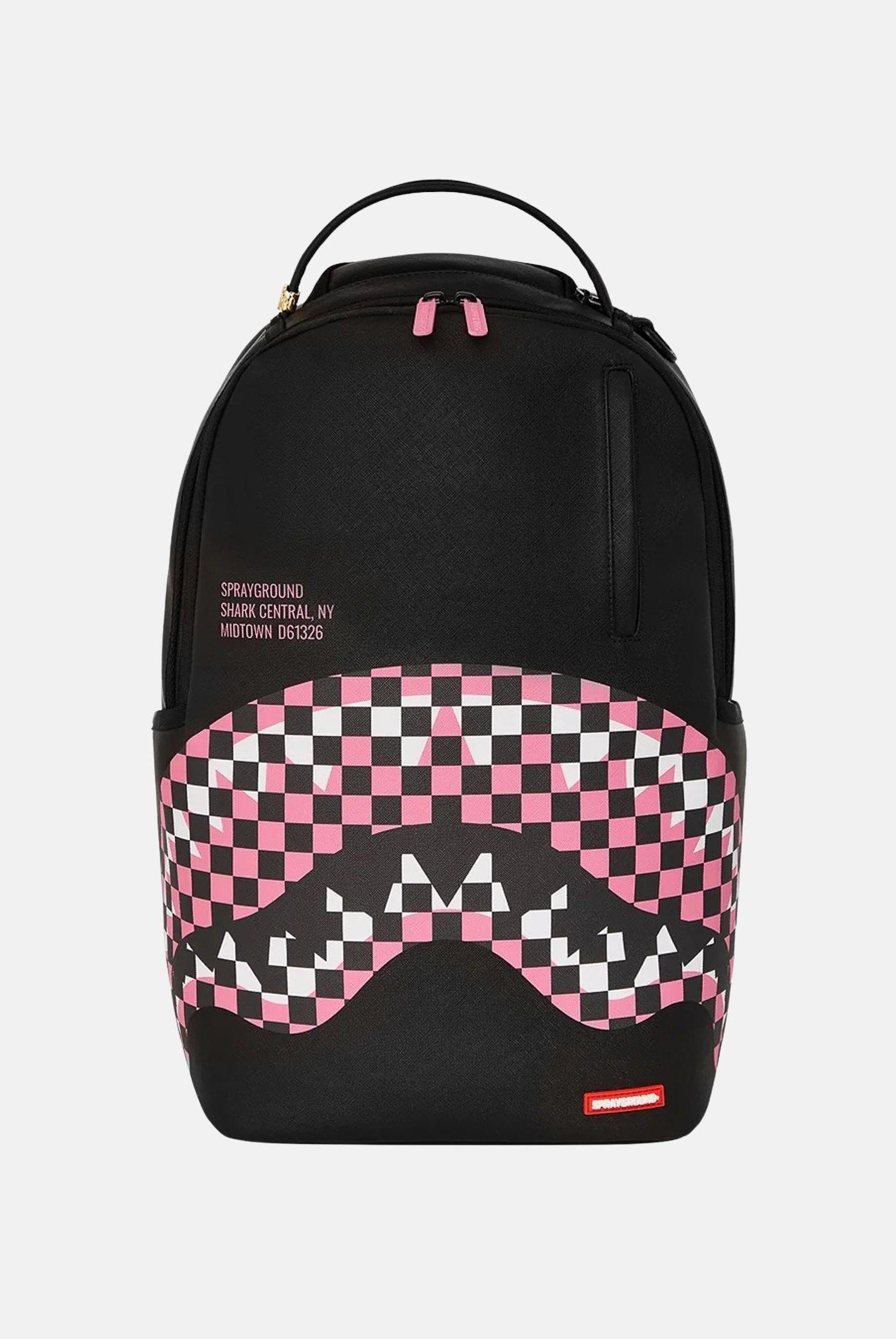SPRAYGROUND Zaino SHARK CENTRAL BREAKUP CHECK SORBET GREY nero da donna 910B7635NSZ SPRAYGROUND