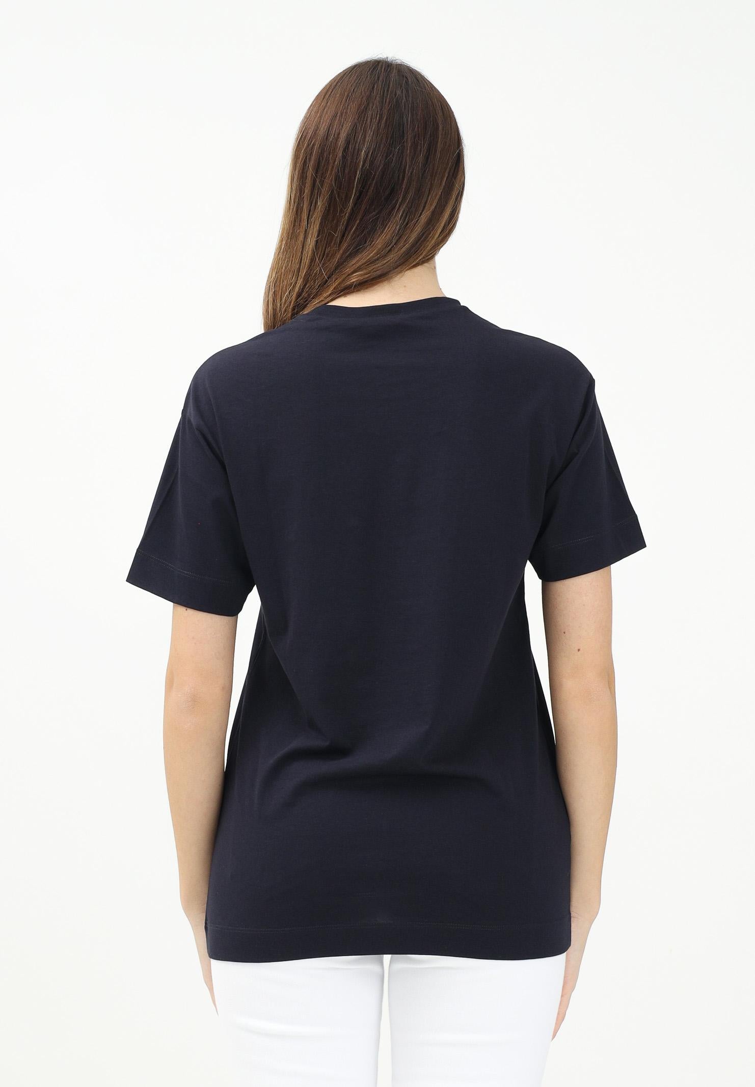 MARNI T-shirt a manica corta blu per donna, ragazzi e bamini con taschino e logo M01415M00RF 0M803 MARNI
