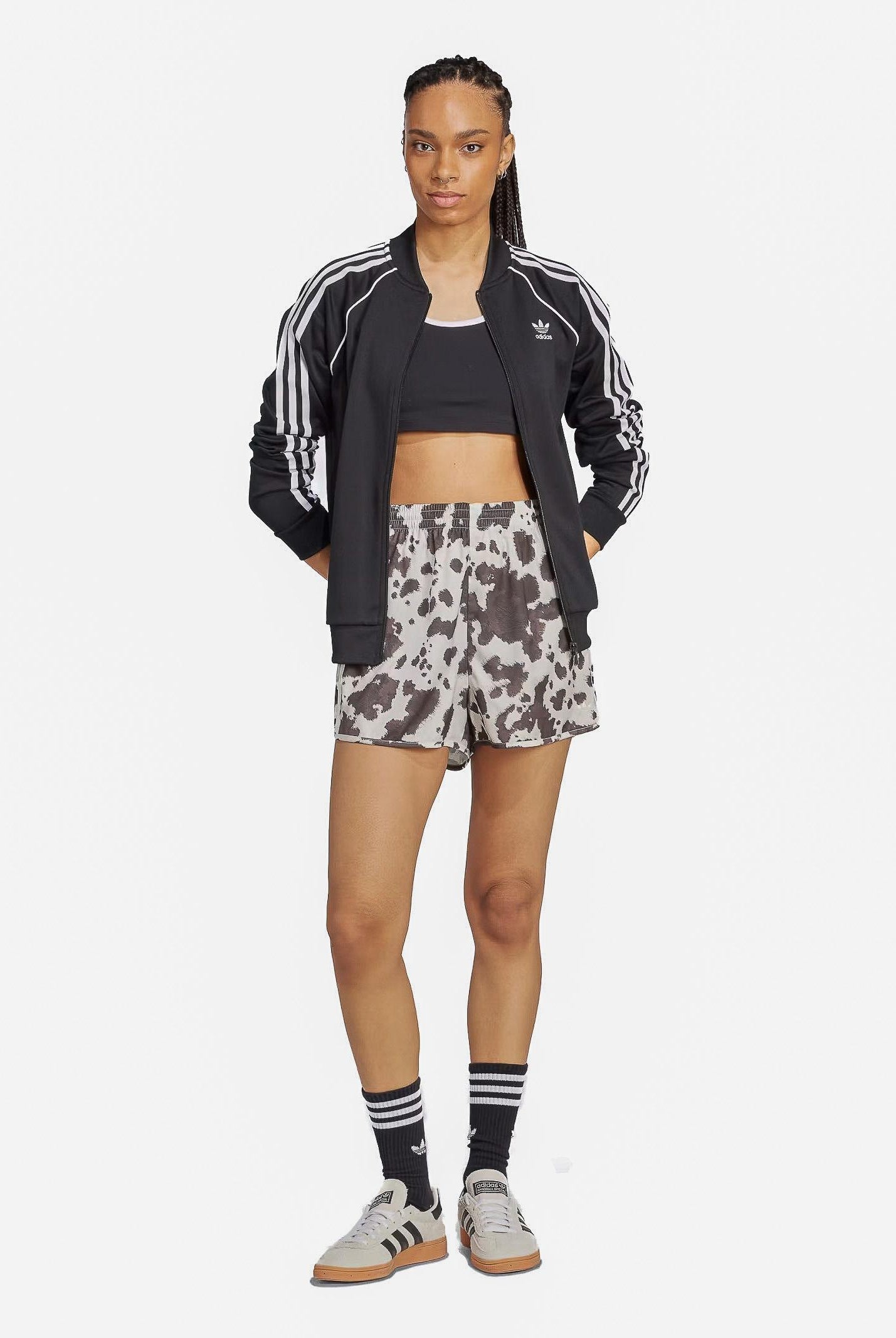 ADIDAS ORIGINALS Shorts sportivo Satin panna da donna KA2674 . ADIDAS ORIGINALS