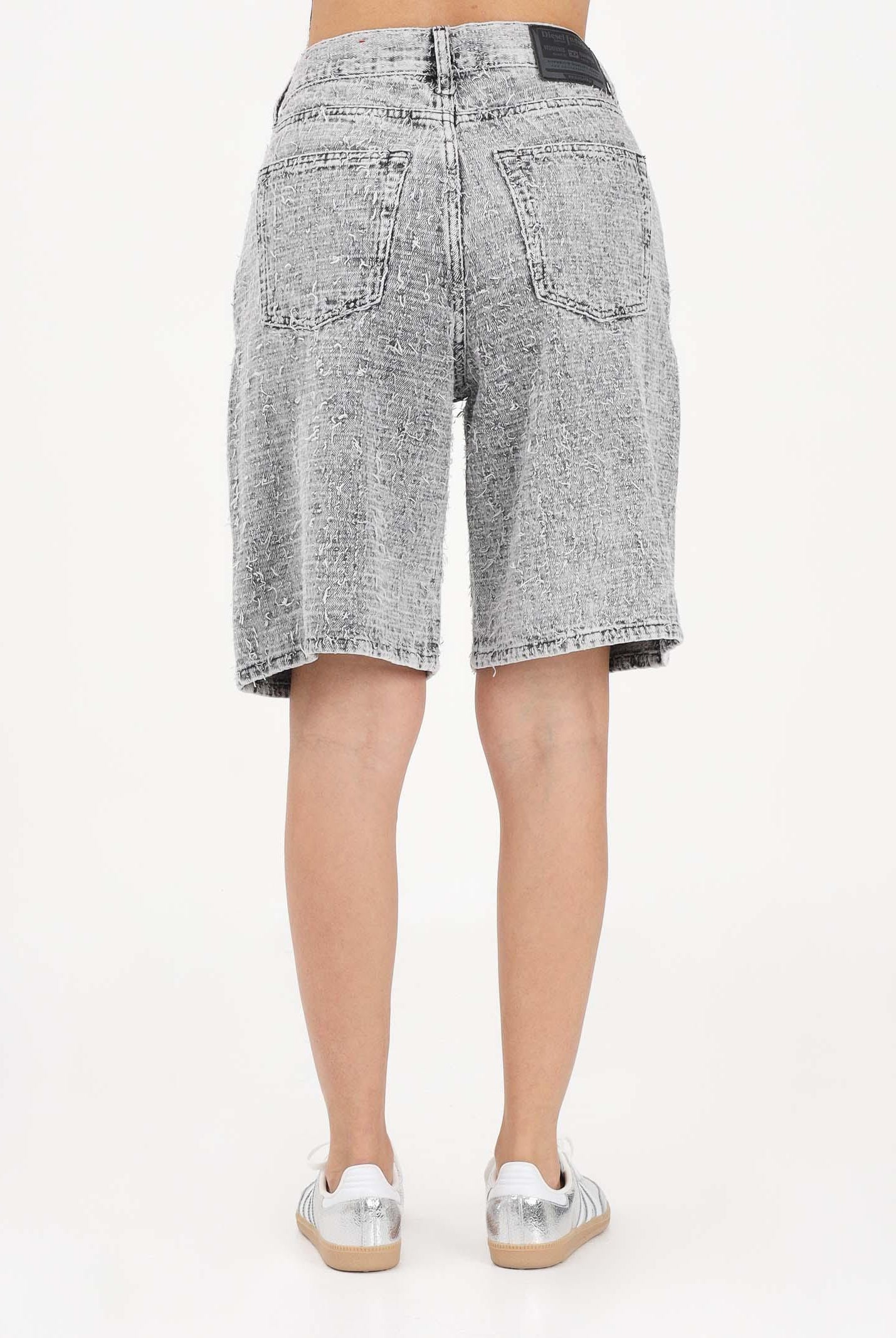 DIESEL Bermuda in denim grigio per donna, ragazzi e bambini J02345KXBR5 K02 DIESEL