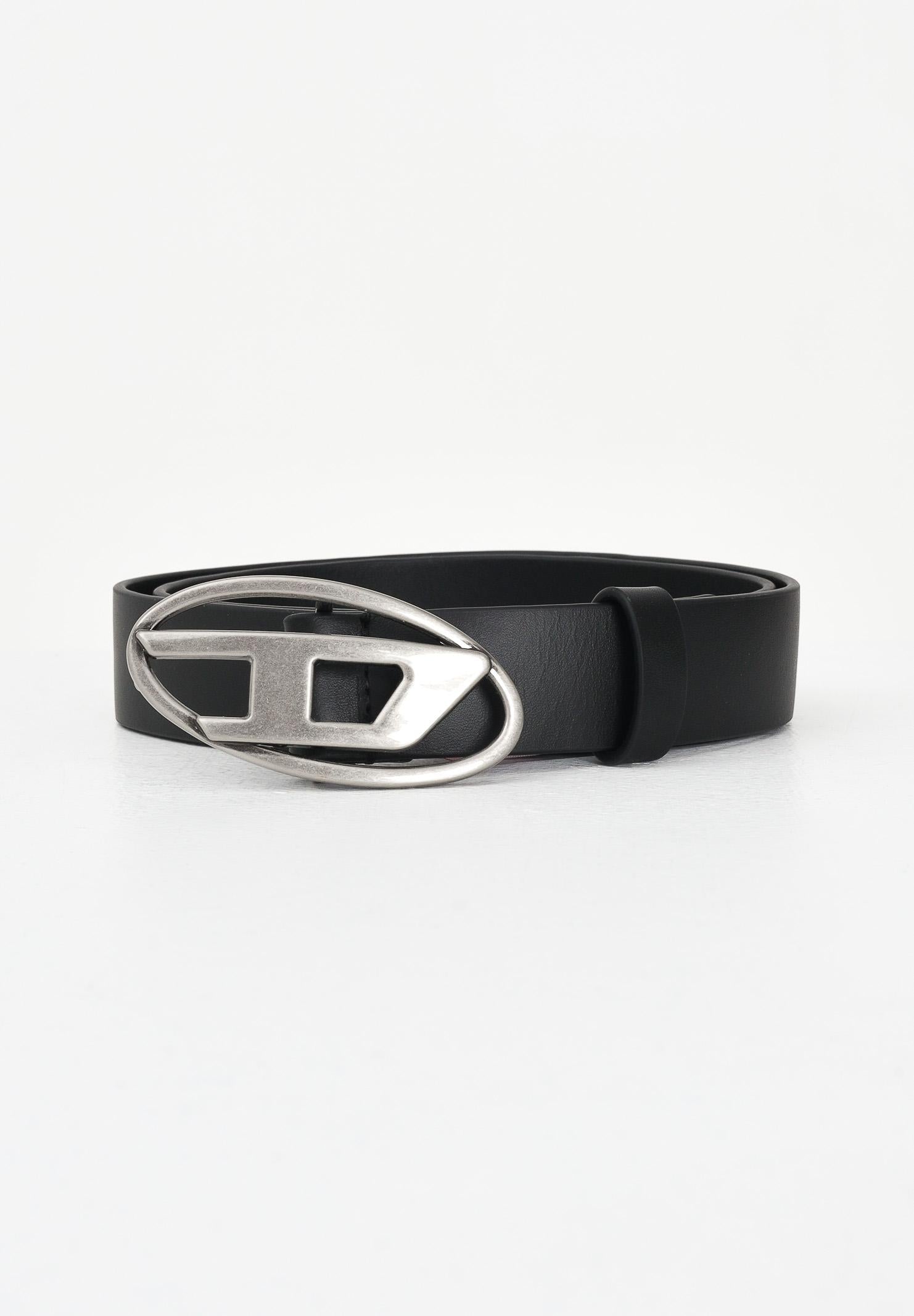 DIESEL Cintura nera da donna con logo D J01226KXBLR K900 DIESEL