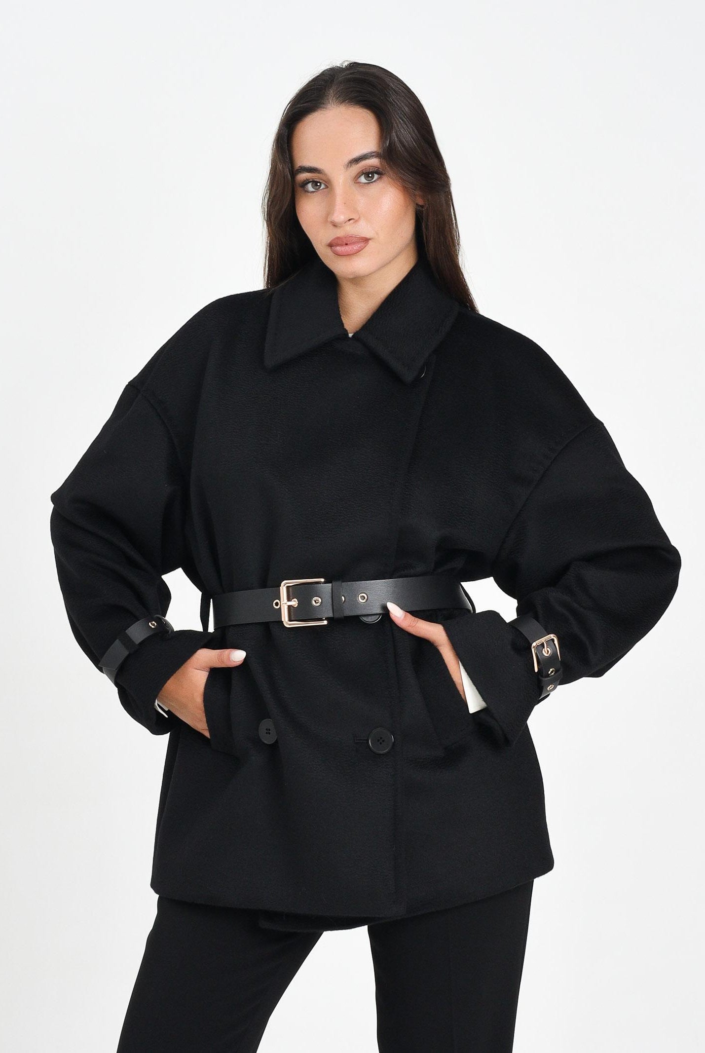 MAX MARA Cappotto corto Pausa nero da donna 2526086081600 013 MAX MARA