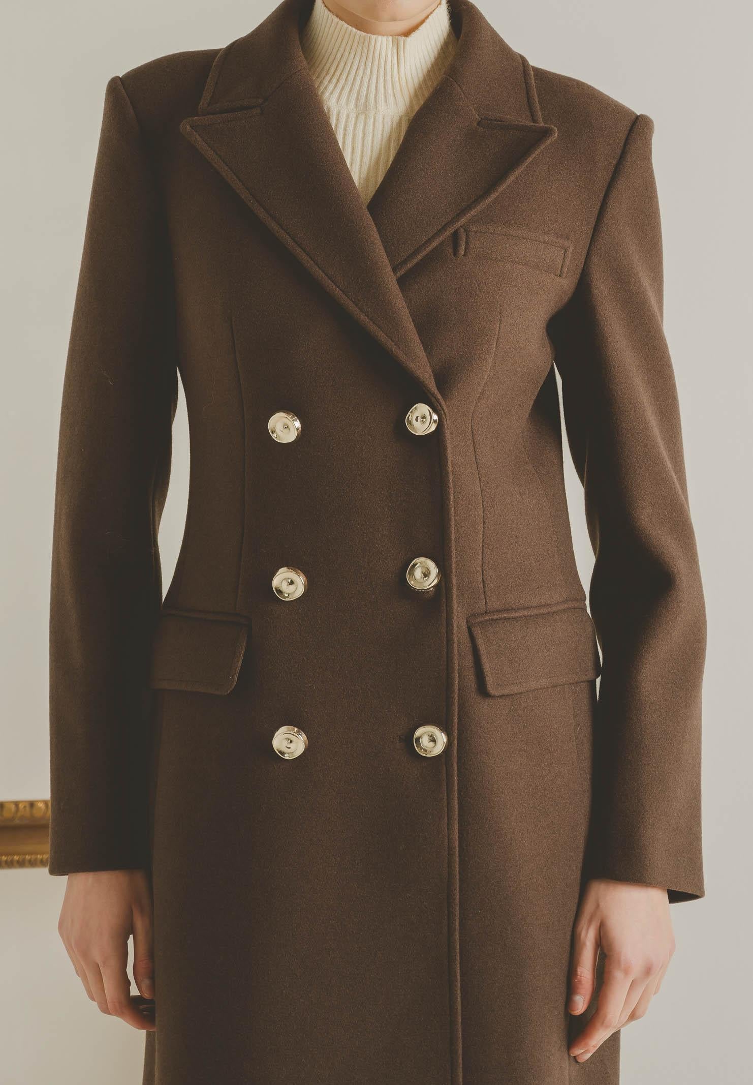 SANTAS Cappotto lungo ÉCLIPSE marrone da donna PV2623 MA SANTAS