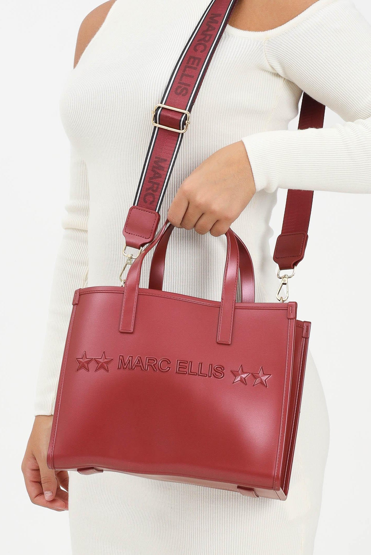 MARC ELLIS Shopper Flat Go rossa da donna FLAT-GO REDALIGO MARC ELLIS