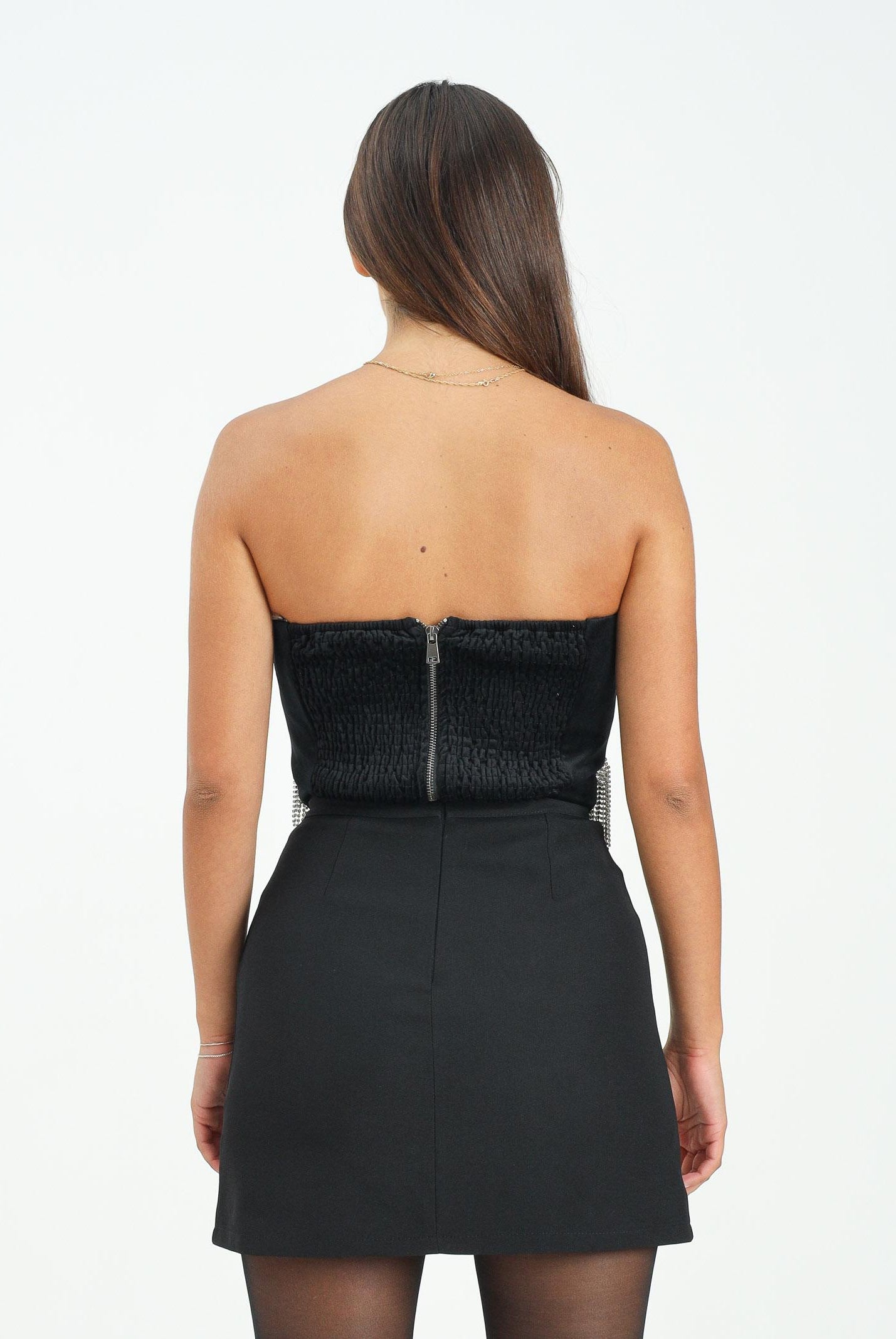 ODI ODI Corpetto Asciano nero da donna con applicazioni ASCIANO120W5 D6 ODI ODI