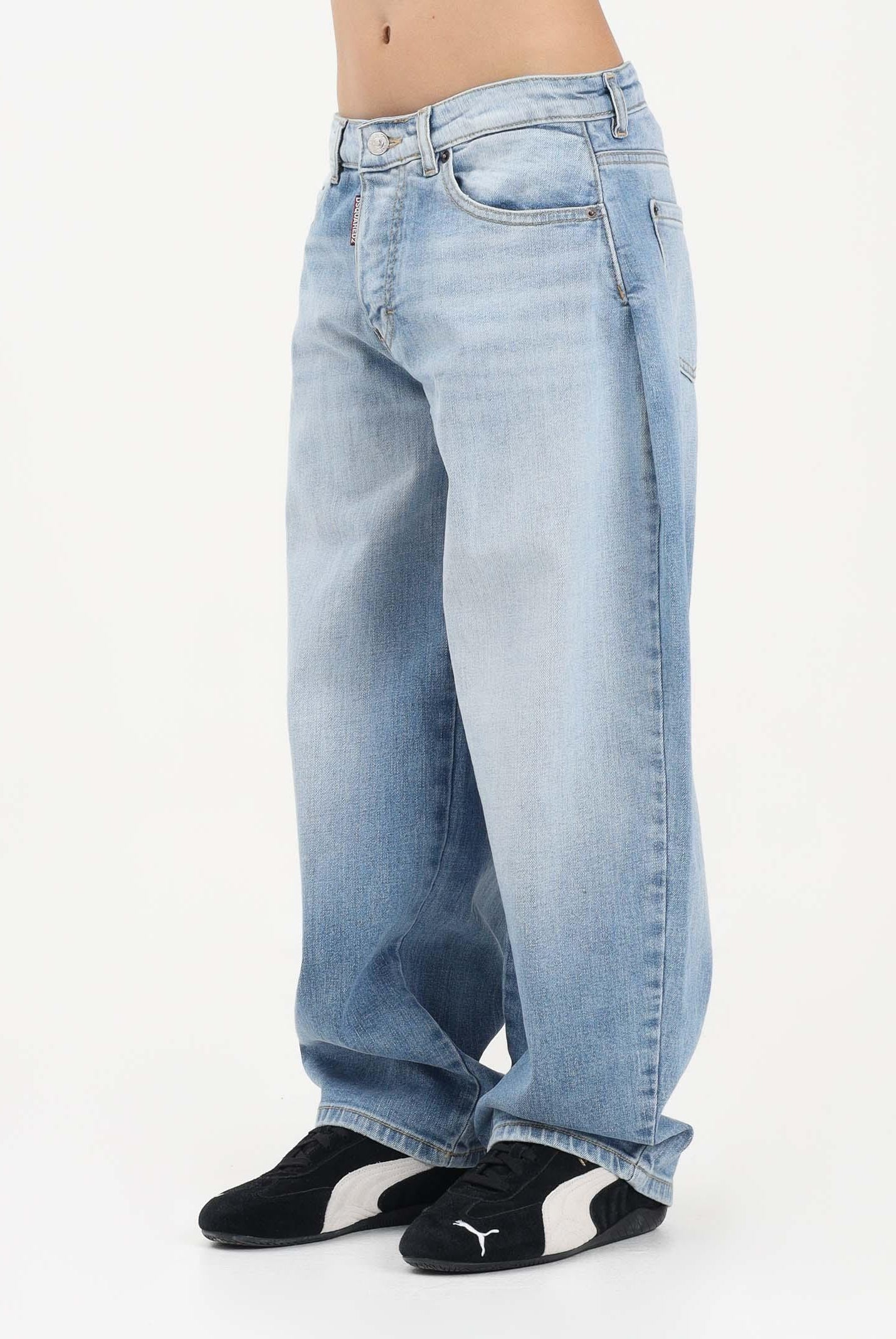 DSQUARED2 Jeans Amelia in denim chiaro per donna, ragazzi e bambini DQ3282D0AF3 DQ01 DSQUARED2