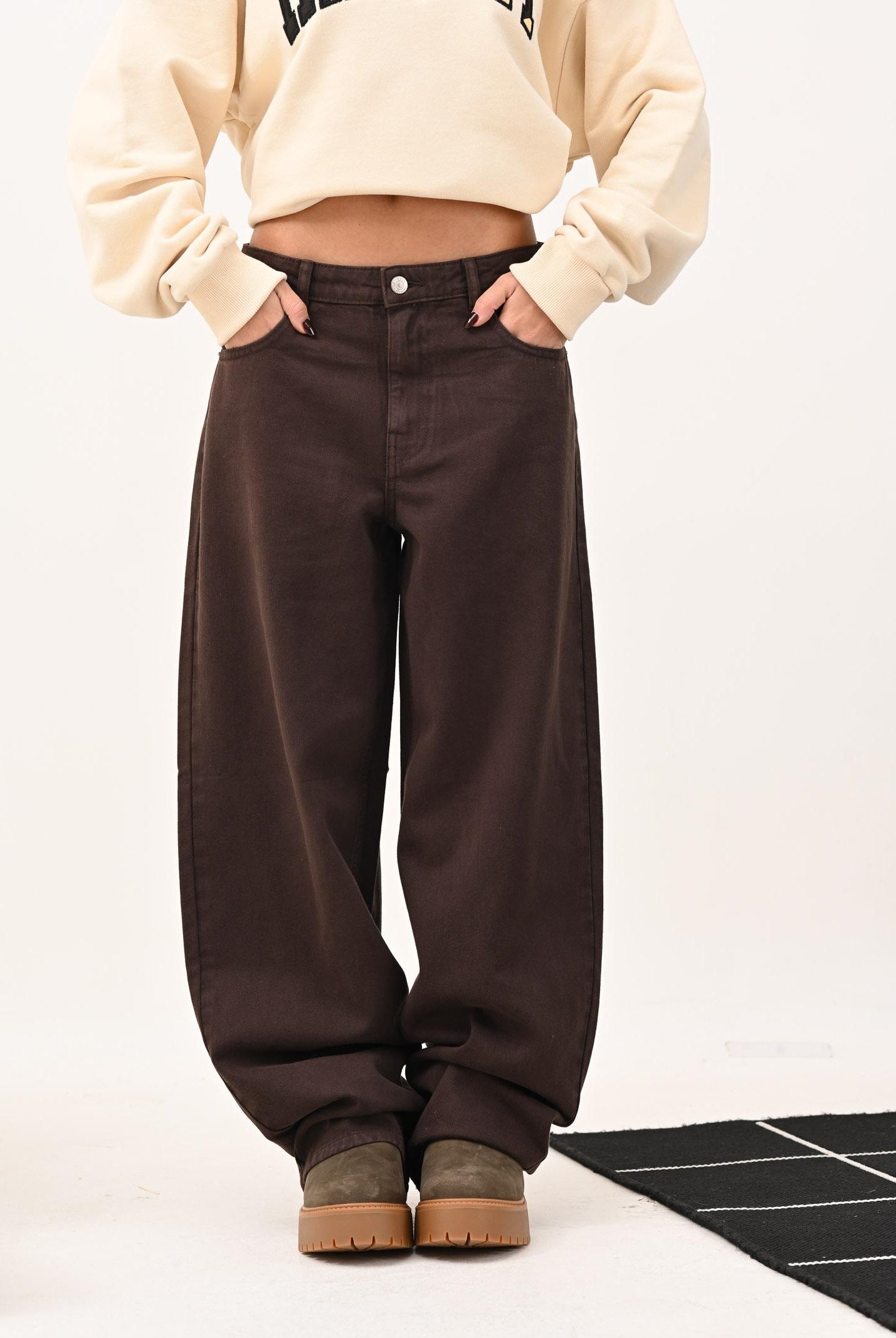 ONLY Jeans marrone da donna 15358793 SealBrown ONLY