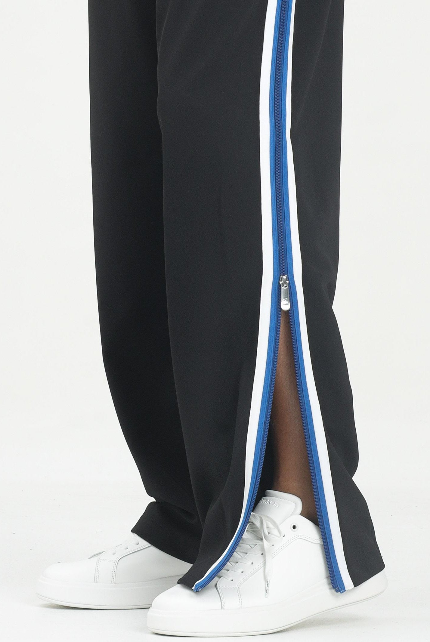 CALVIN KLEIN JEANS Pantalone sportivo nero da uomo con riga laterale LV04RC233GUB1 CALVIN KLEIN JEANS