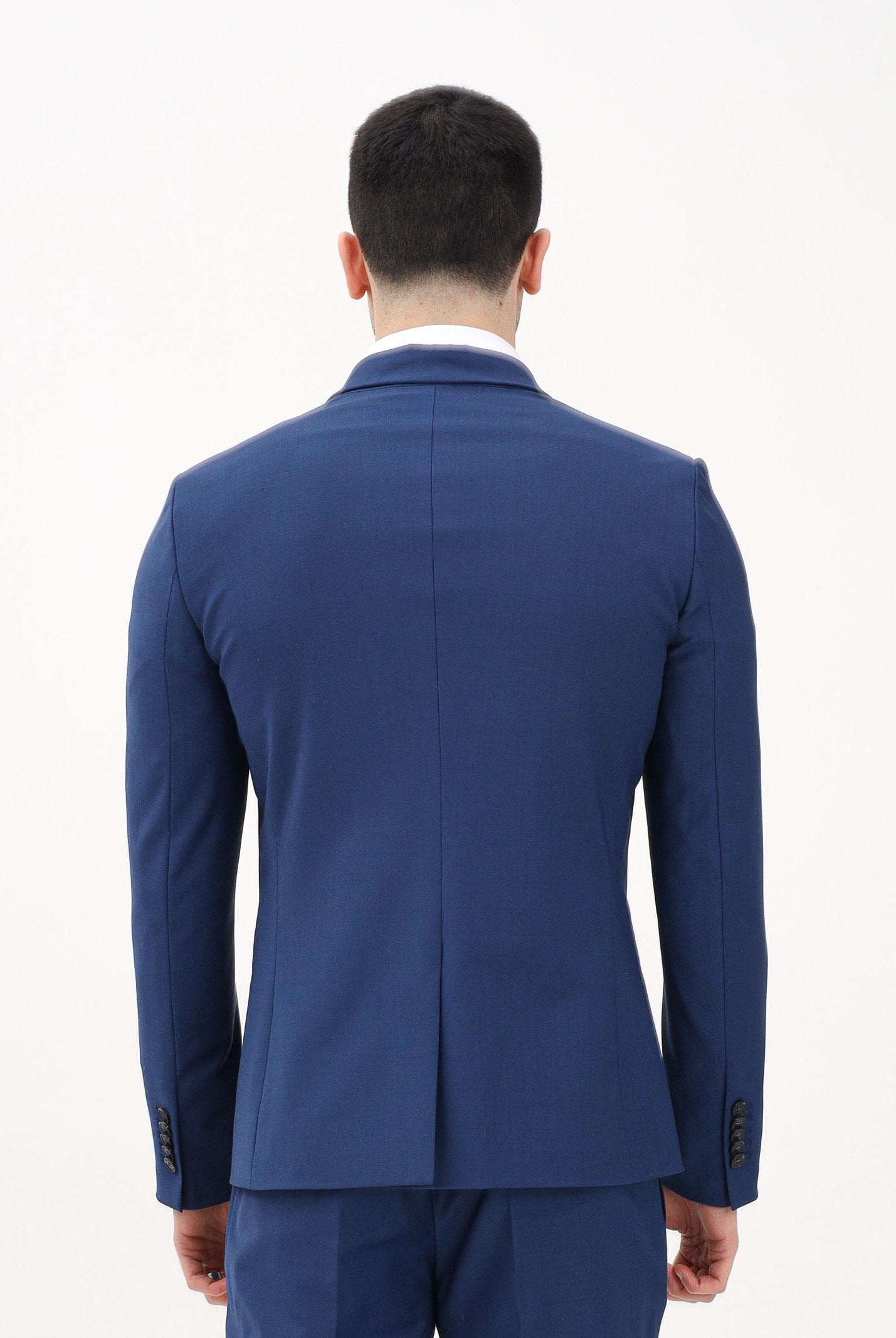 PATRIZIA PEPE Giacca smoking blu da uomo con revrs in raso 5SB661A590 CA57 PATRIZIA PEPE