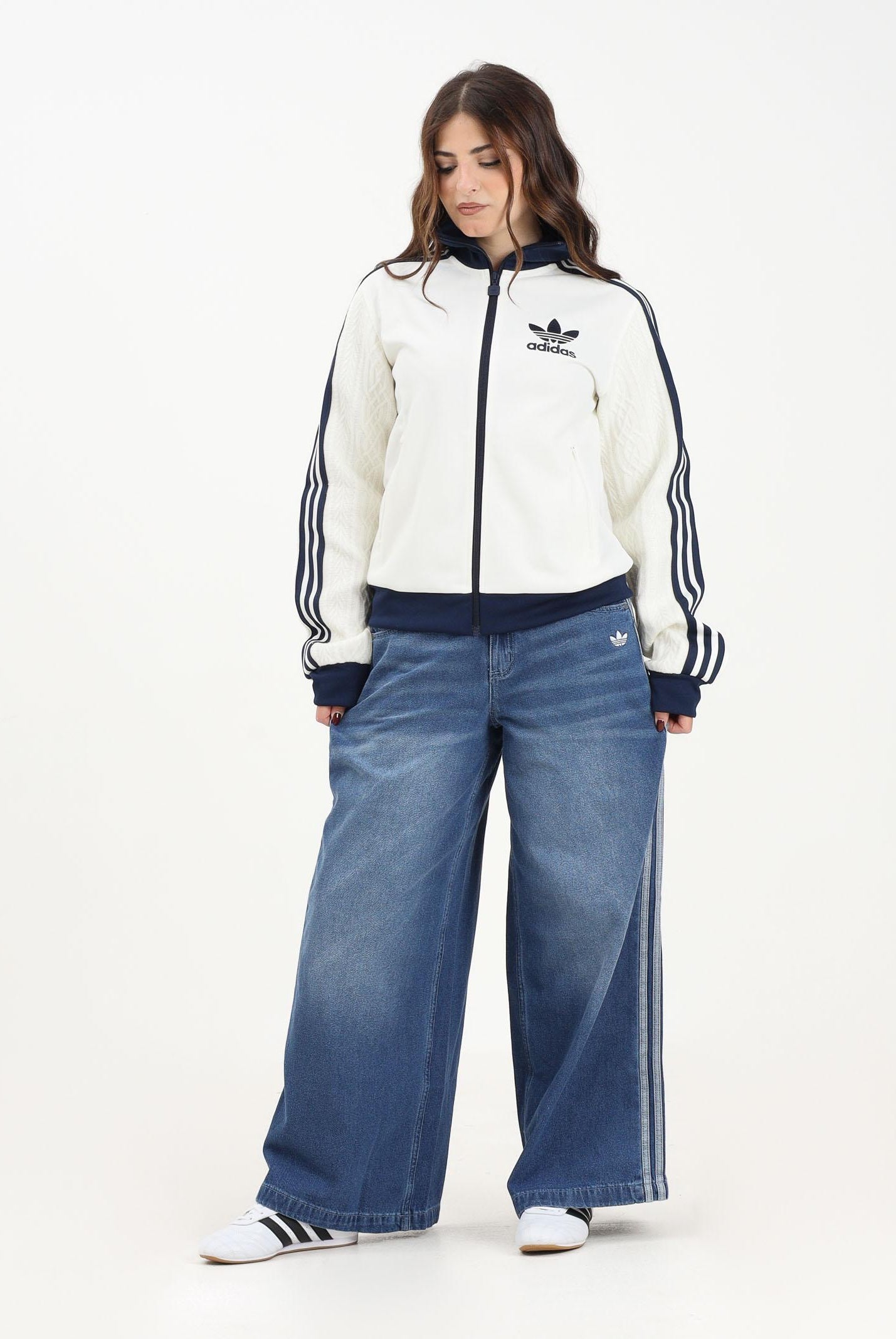 ADIDAS ORIGINALS Jeans Adicolor Denim Adilenium in denim medio da donna JV7454 ADIDAS ORIGINALS
