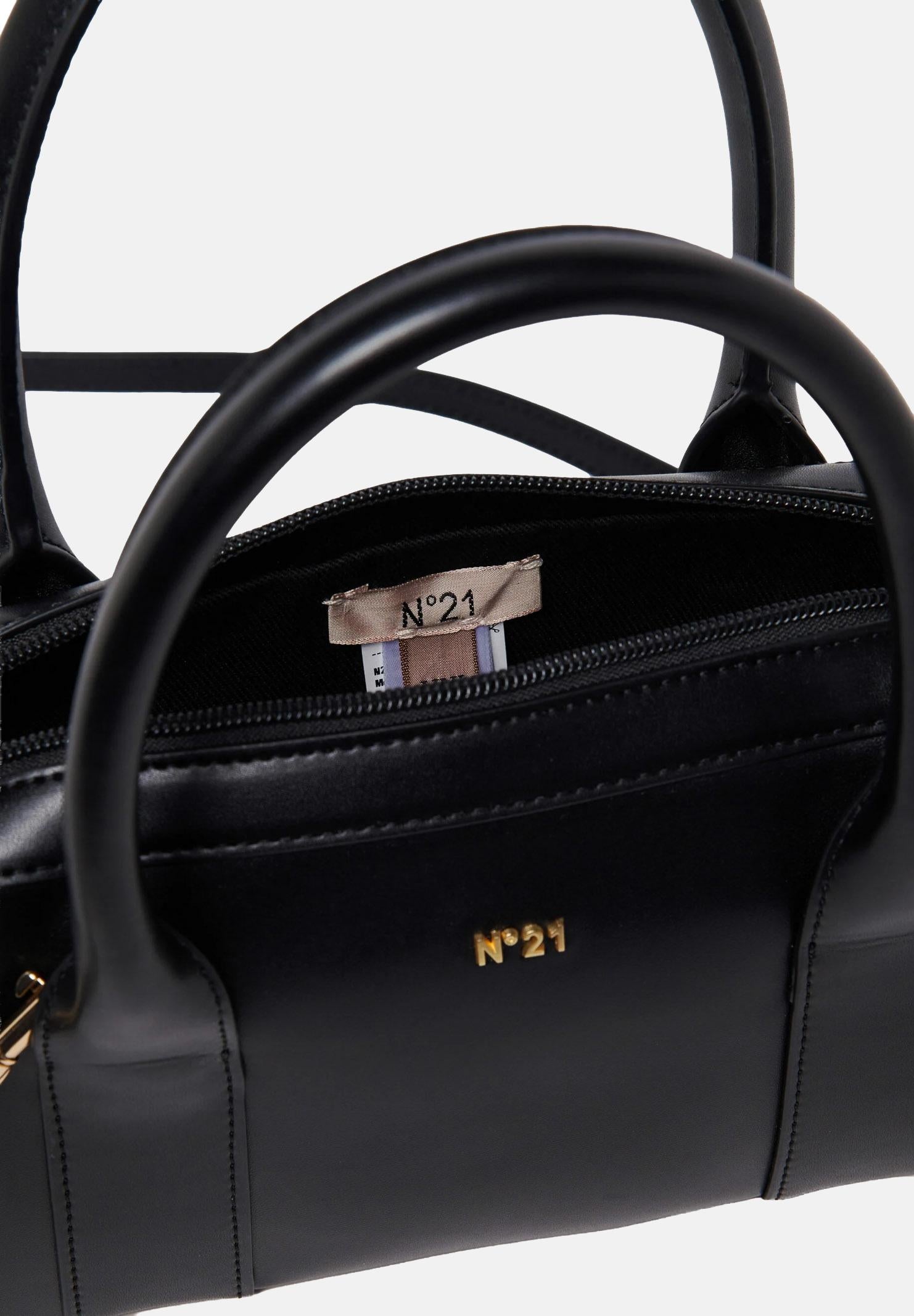 N21 Borsa a spalla nera da donna con forma strutturata N210D1N0246 0N900 N21