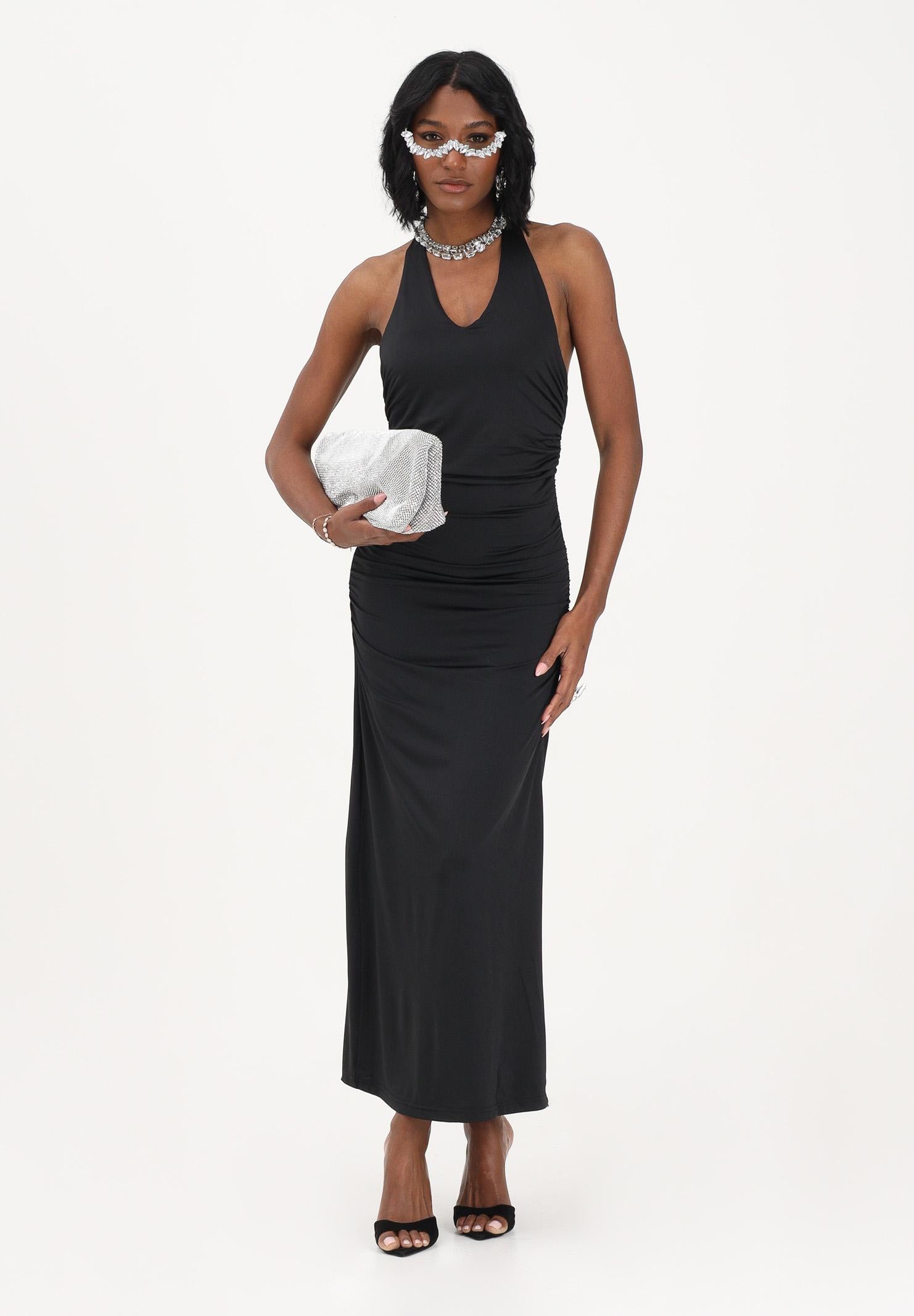 ONLY Abito midi nero da donna in tessuto stretch 15372734 BLNE ONLY