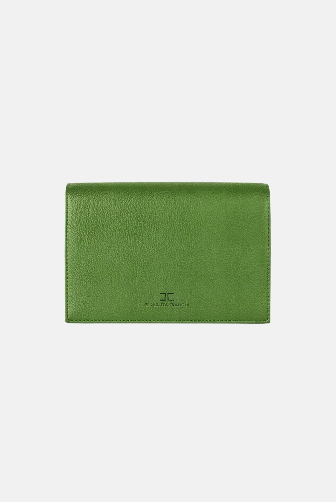 ELISABETTA FRANCHI Pochette verde da donna con logo BS40A61E2 EV3 ELISABETTA FRANCHI