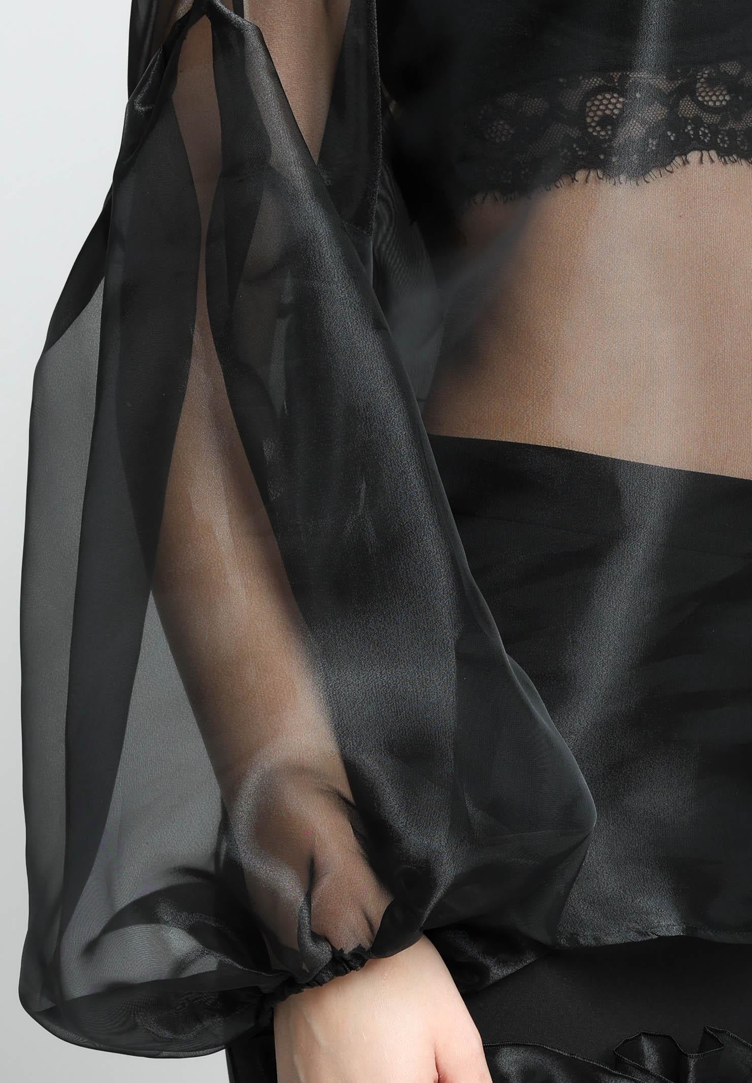 SANTAS Blusa LEMON PIE nera da donna PV25015 NERO SANTAS