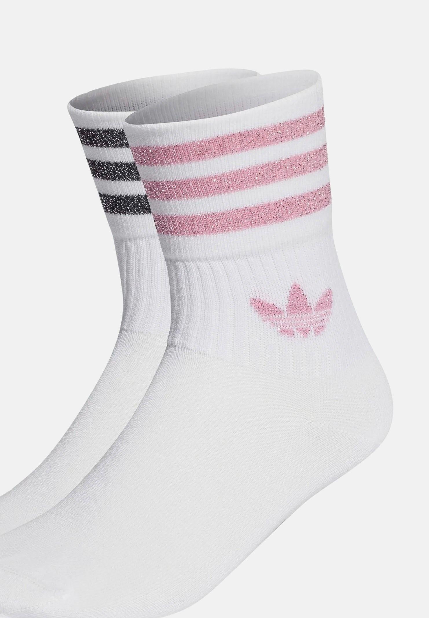ADIDAS ORIGINALS Calzini (2paia) Glitter bianchi da donna HK0301 . ADIDAS ORIGINALS