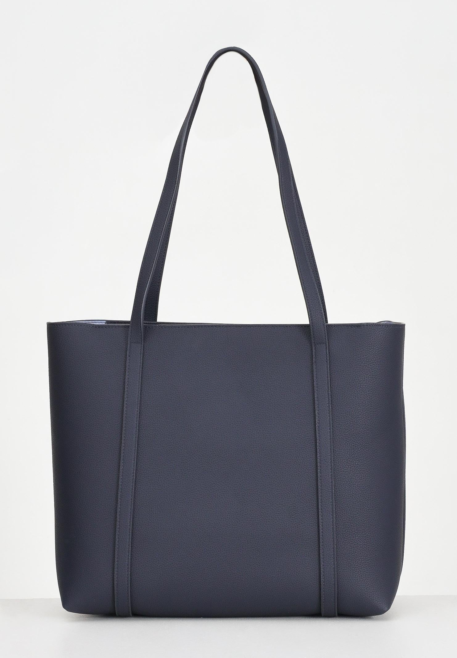 ARMANI EXCHANGE Shopper blu da donna con logo e ciondolo rimovibile AX 942930CC726 MB004 ARMANI EXCHANGE