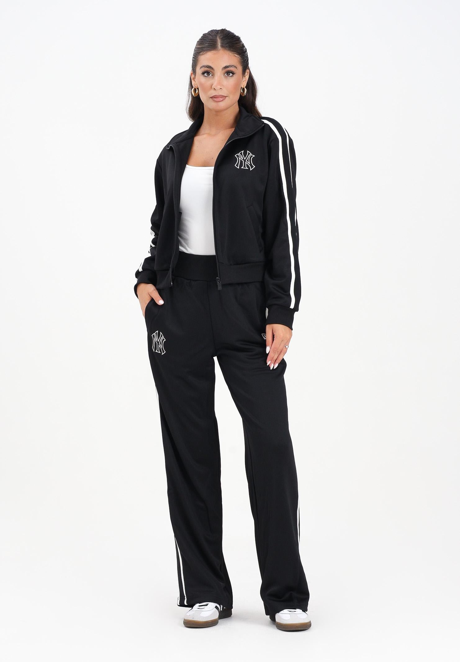 NEW ERA Pantalone sportivo Track New York Yankees MLB Midi Logo nero da donna 60684424 NEW ERA