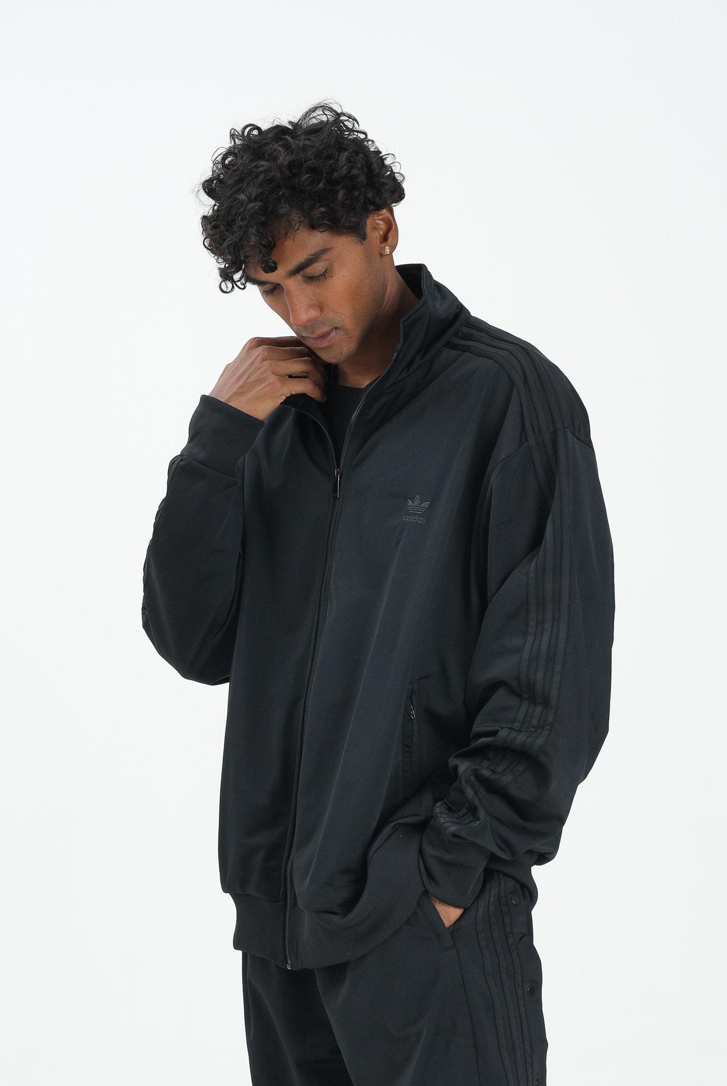 ADIDAS ORIGINALS Felpa con zip Adicolor Classics Firebird nera da uomo JY1347 ADIDAS ORIGINALS