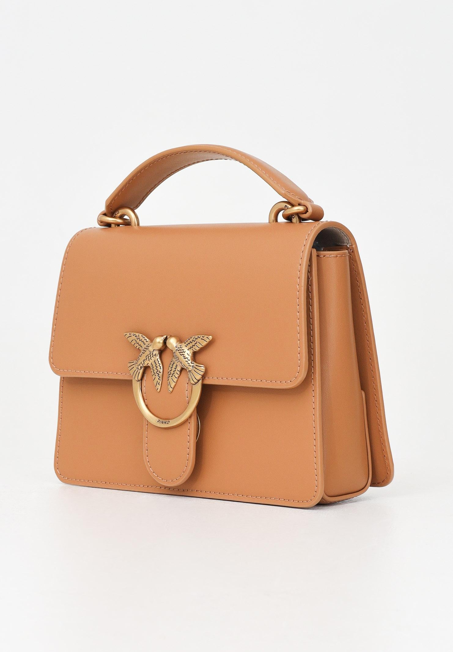 PINKO Borsa a mano Mini Love Bag One Top Handle Light torrone da donna 100071A0F1 C83Q PINKO