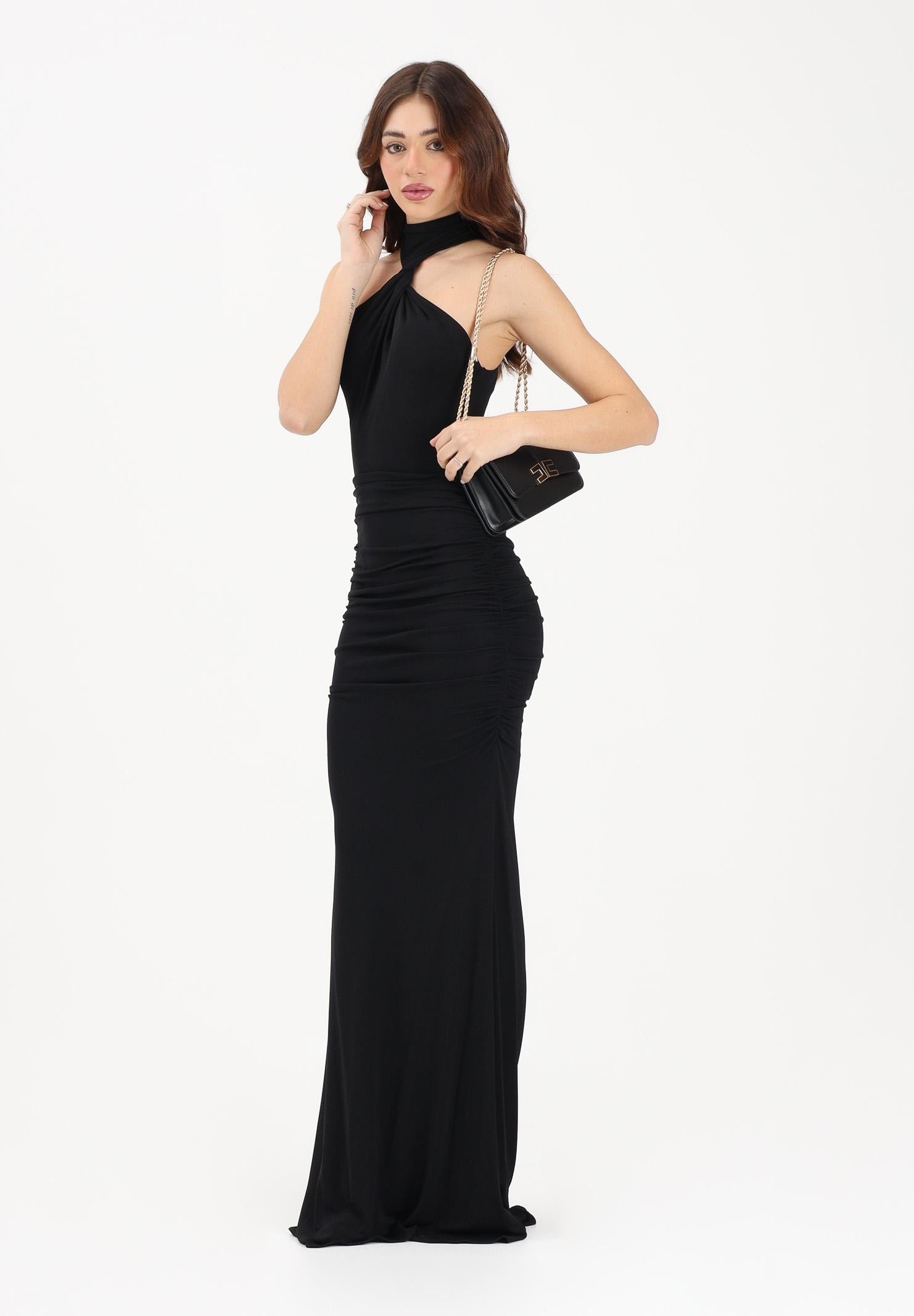 ELISABETTA FRANCHI Gonna lunga nera da donna GO16263E2 110 ELISABETTA FRANCHI