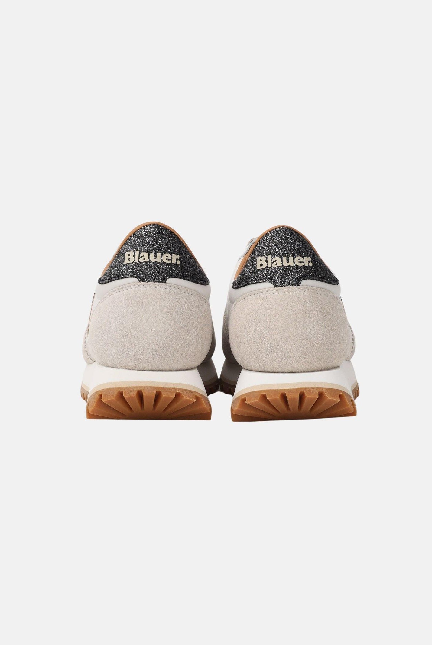 BLAUER Sneakers bianche da donna con inserti a contrasto S6MILLEN03-SUP CRBL BLAUER