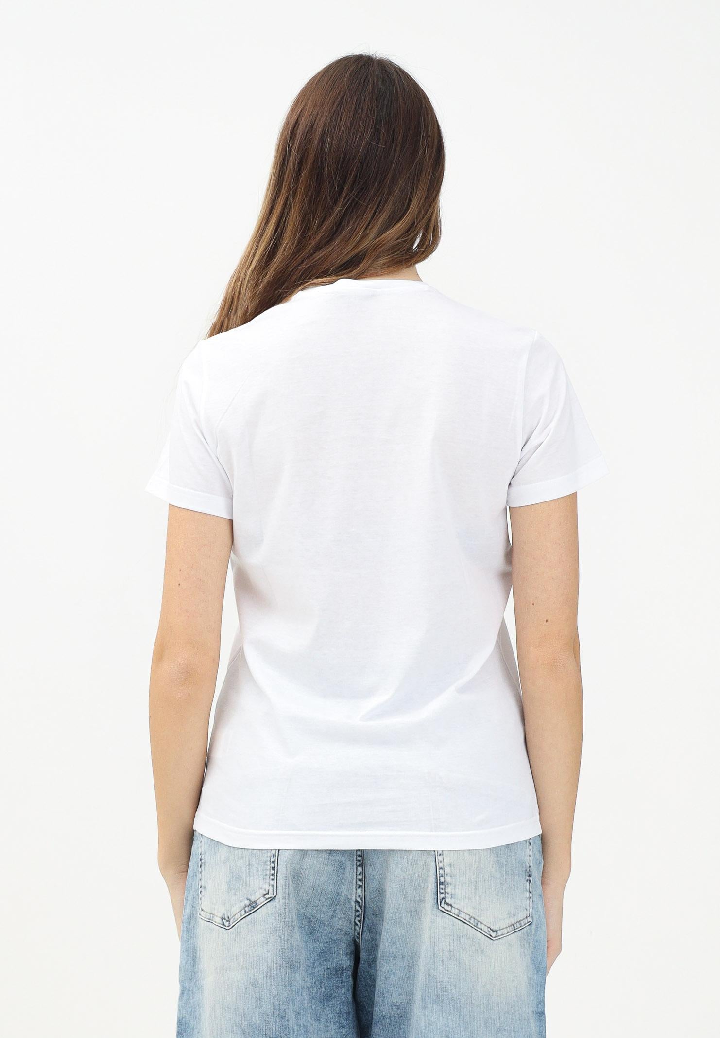 DSQUARED2 T-shirt a manica corta bianca per donna, ragazzi e bambini con stampa in stile college D2 USA DQ2737D004G DQ100 DSQUARED2