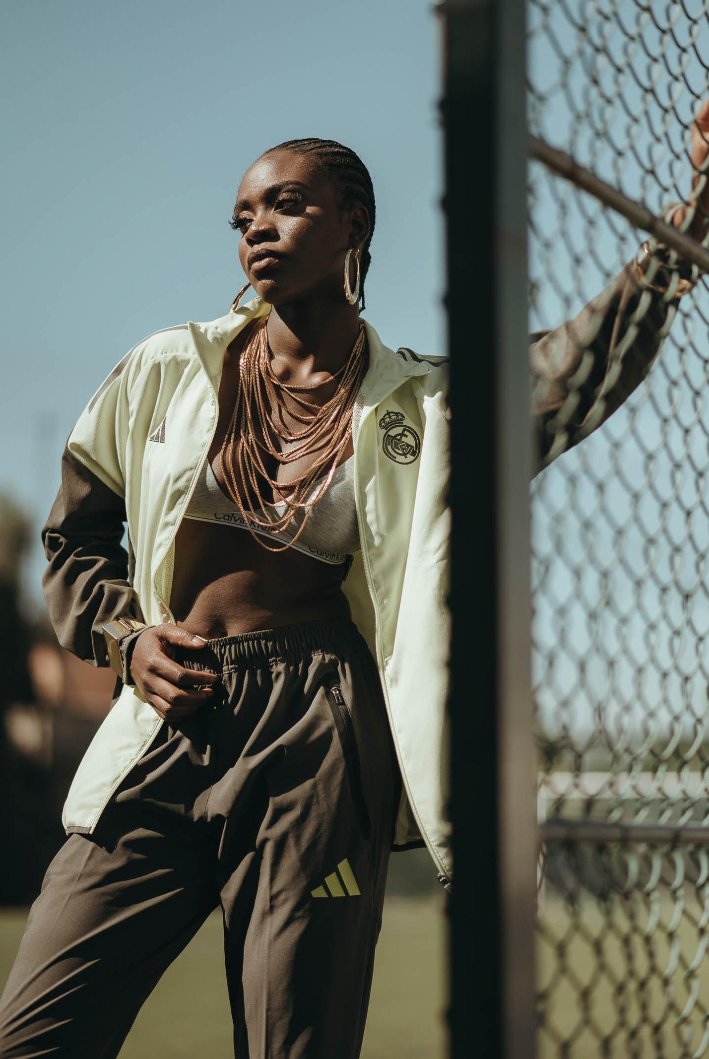 ADIDAS PERFORMANCE Felpa con zip Real Madrid Tiro 25 verde da uomo JP4056 ADIDAS PERFORMANCE