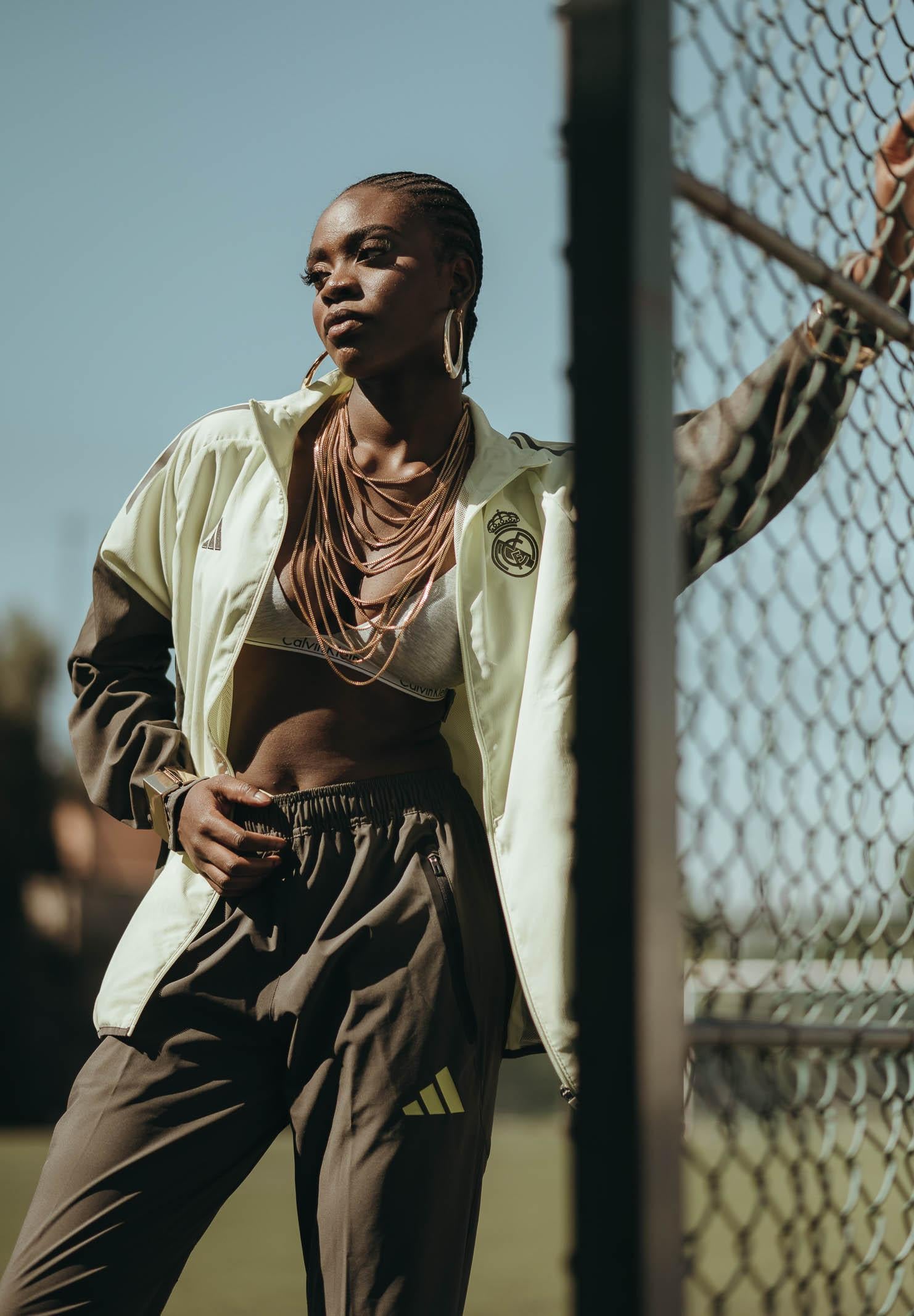 ADIDAS PERFORMANCE Felpa con zip Real Madrid Tiro 25 verde da uomo JP4056 ADIDAS PERFORMANCE