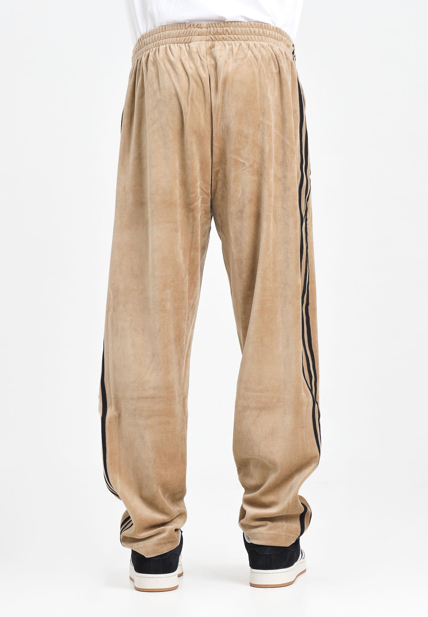 ADIDAS ORIGINALS Pantalone sportivo SST Adicolor Velour beige da uomo JX1556 ADIDAS ORIGINALS