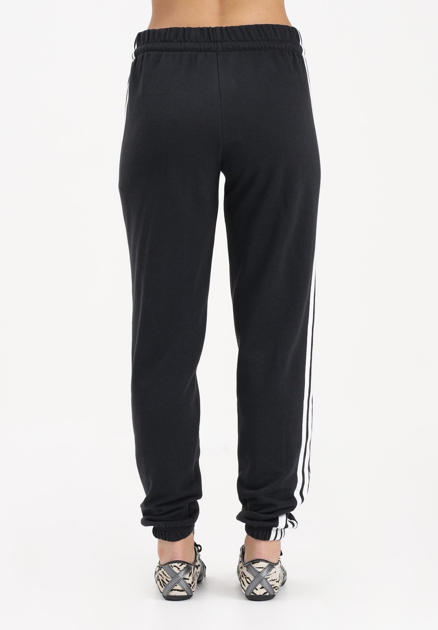 ADIDAS PERFORMANCE Pantalone sportivo Essentials 3-Stripes French Terry Cuffed nero da donna JD5302 . ADIDAS PERFORMANCE