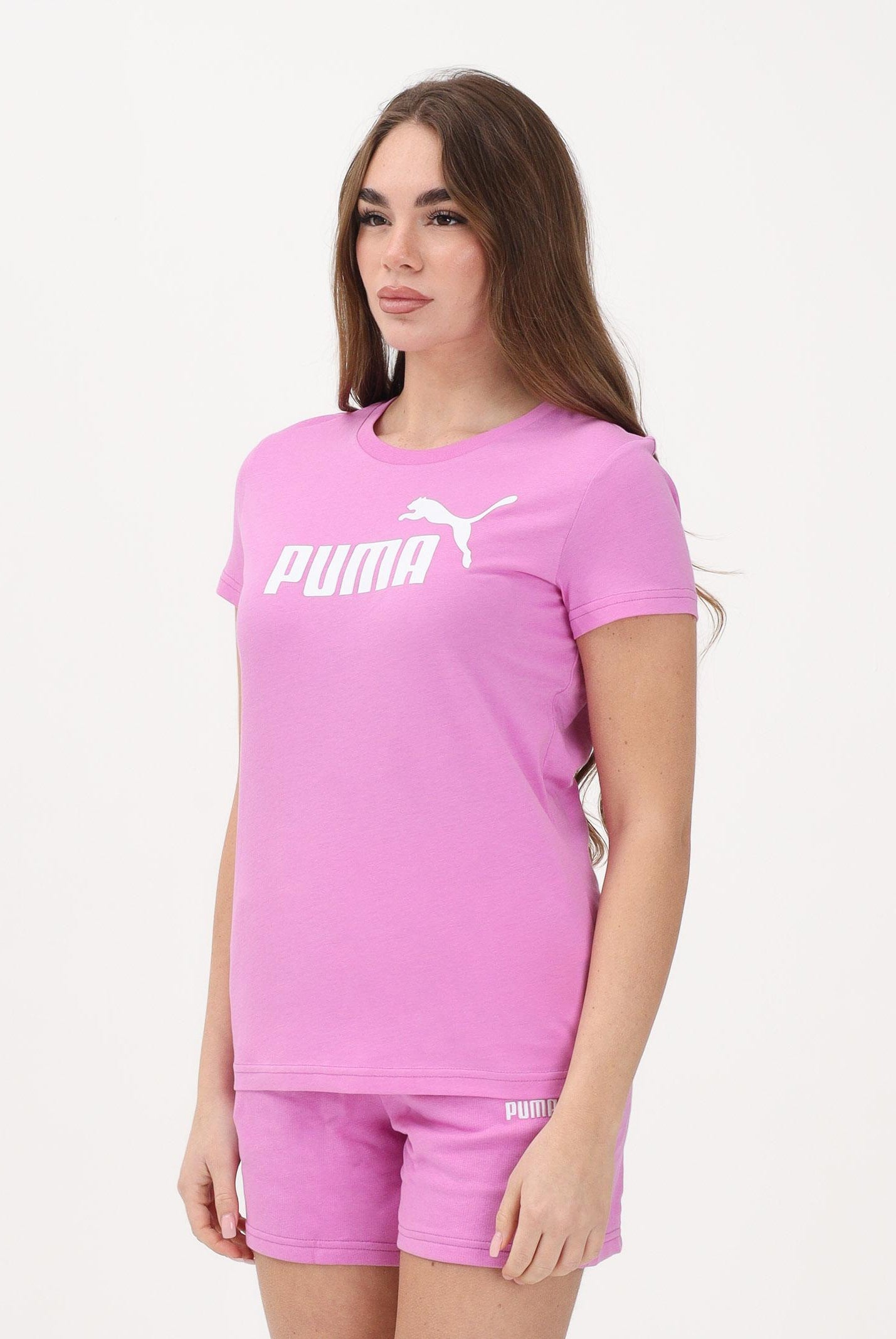 PUMA T-shirt a manica corta ESS N. 1 fucsia da donna 682371 74 PUMA
